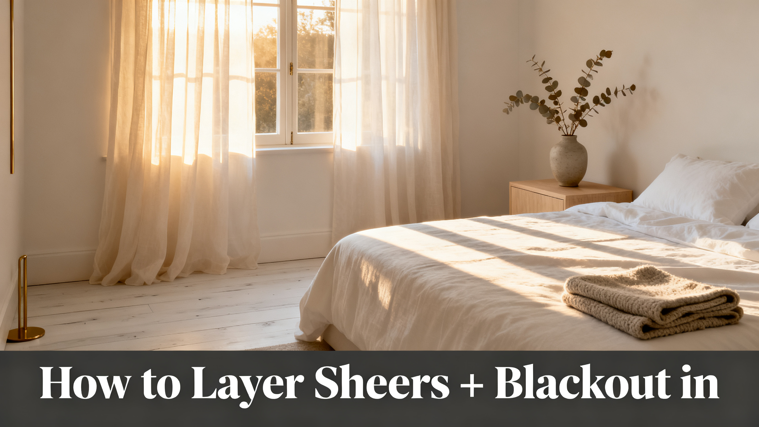 How to Layer Sheers + Blackout in