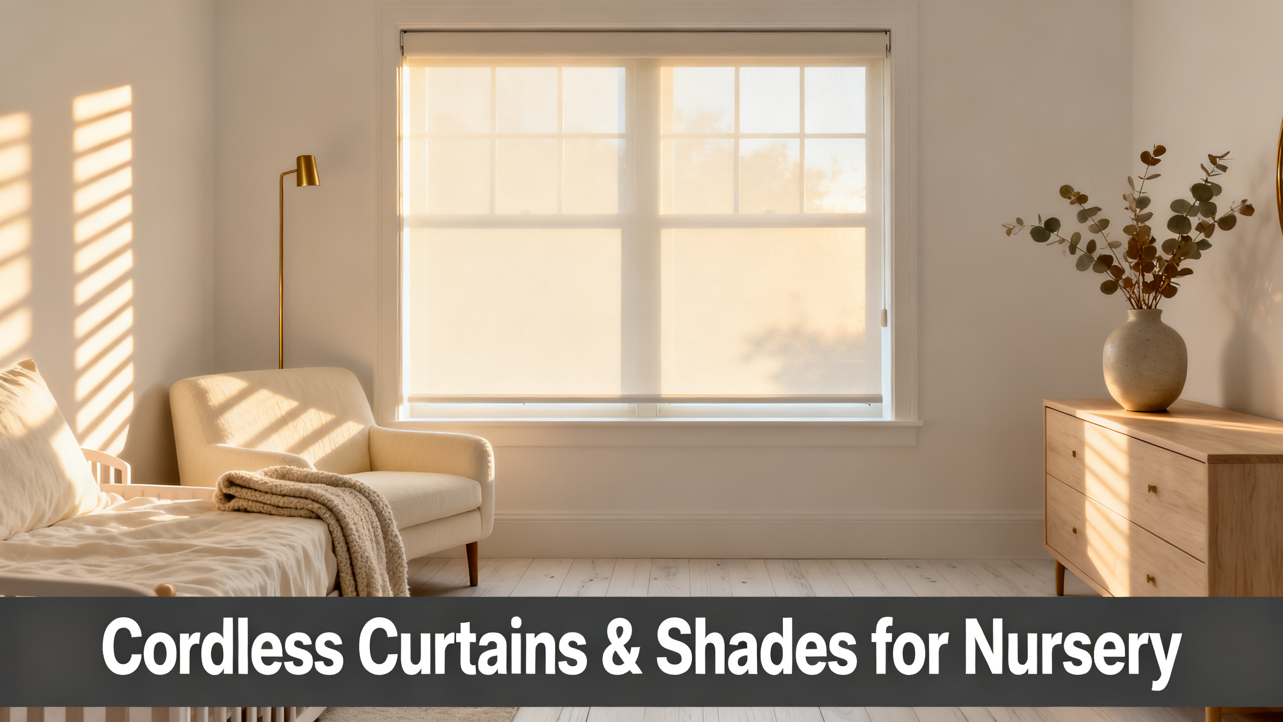Cordless Curtains & Shades for Nursery