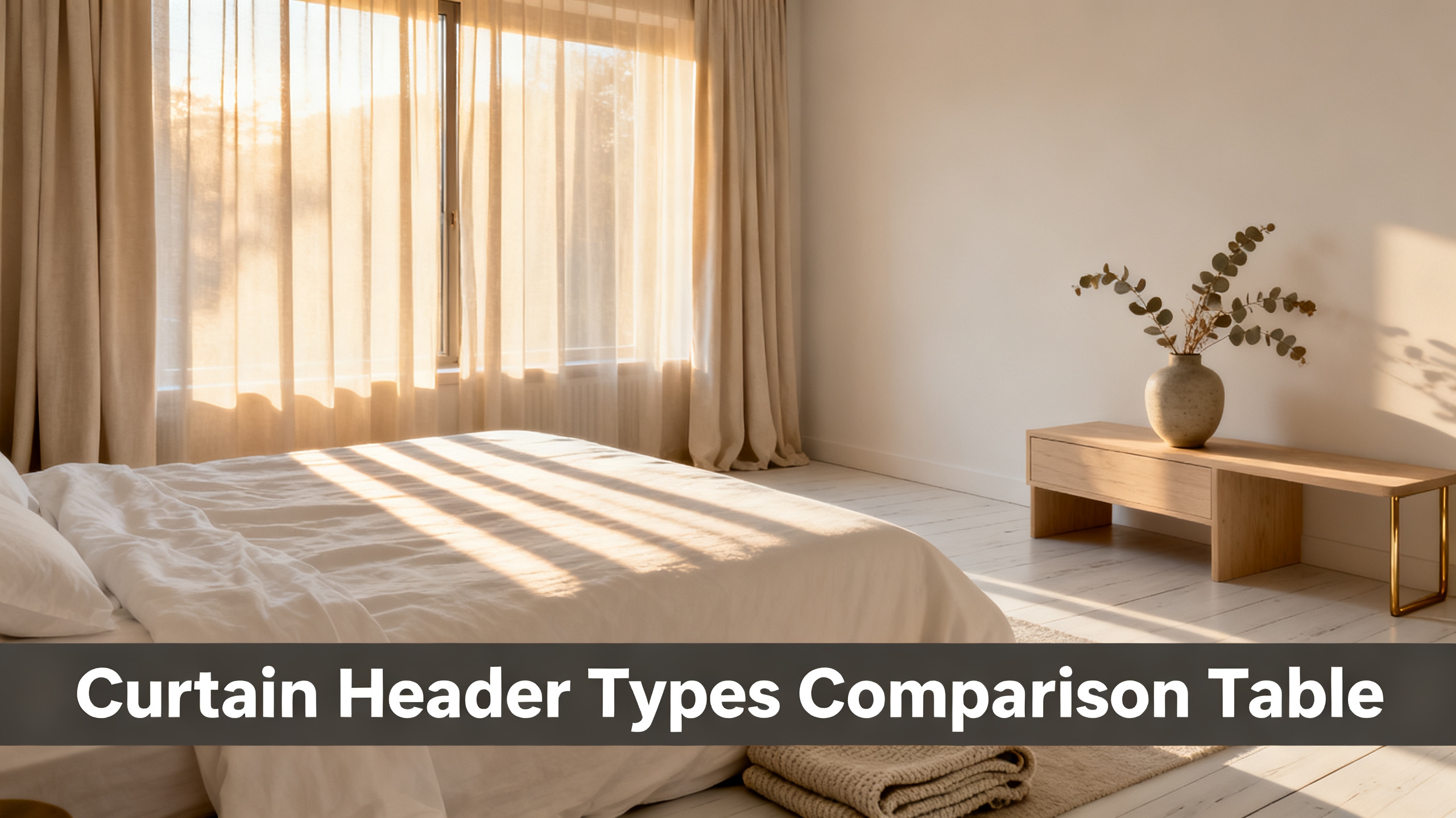 Curtain Header Types Comparison Table