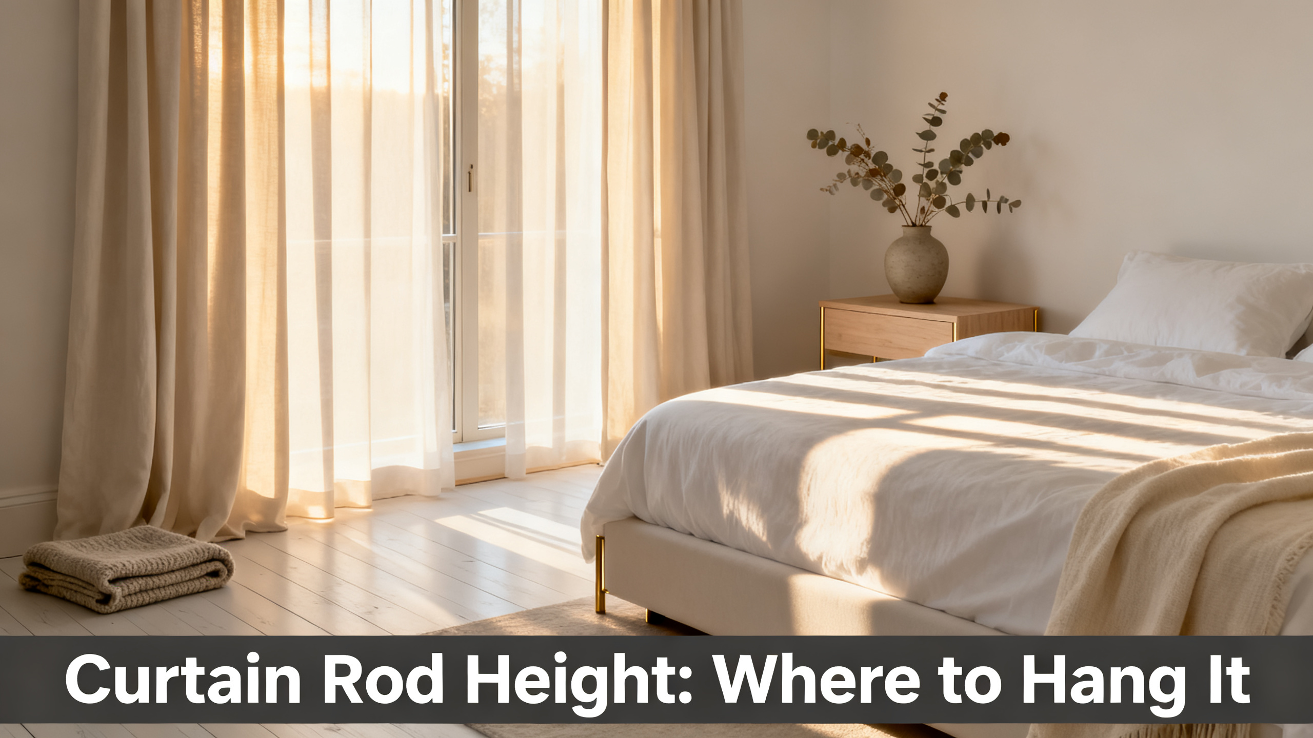 Curtain Rod Height: Where to Hang It
