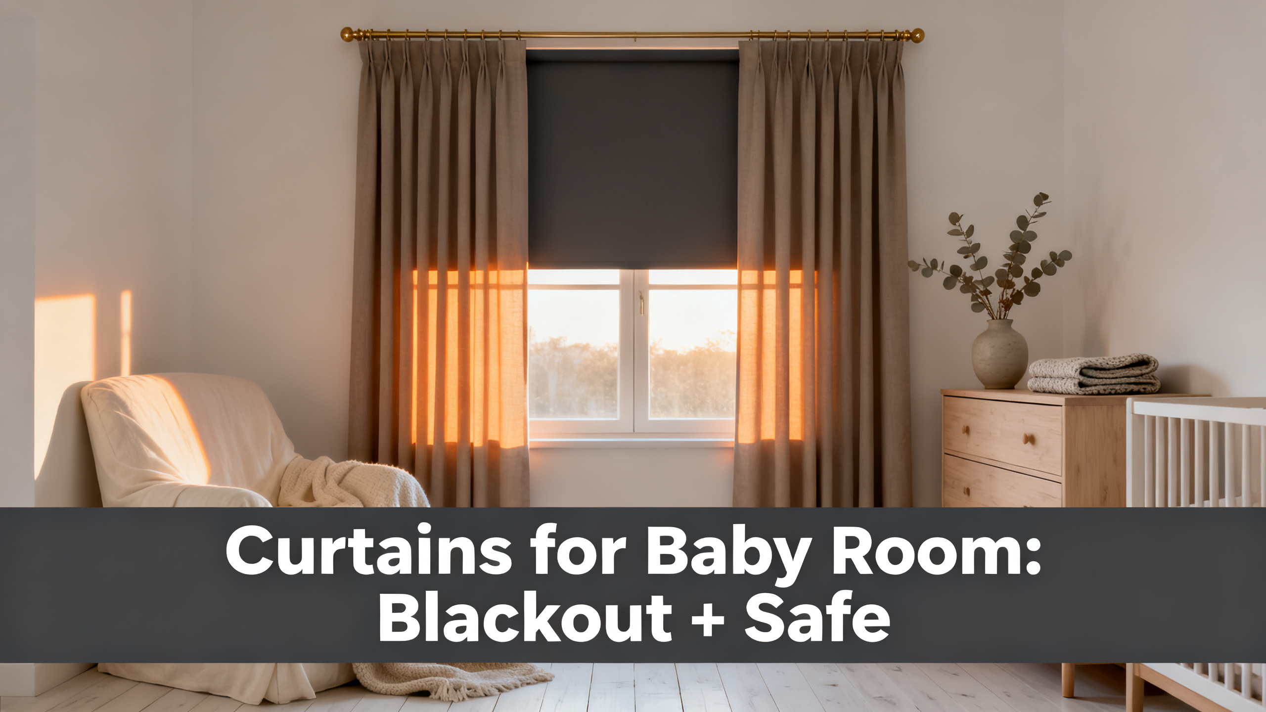 Curtains for Baby Room: Blackout + Safe