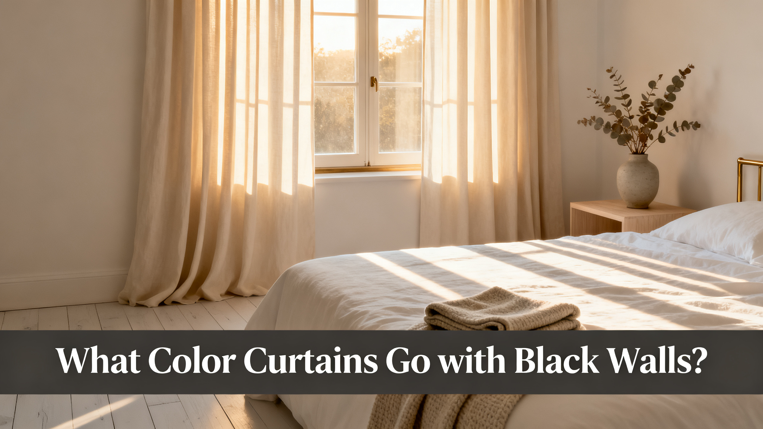What Color Curtains Go with Black Walls?