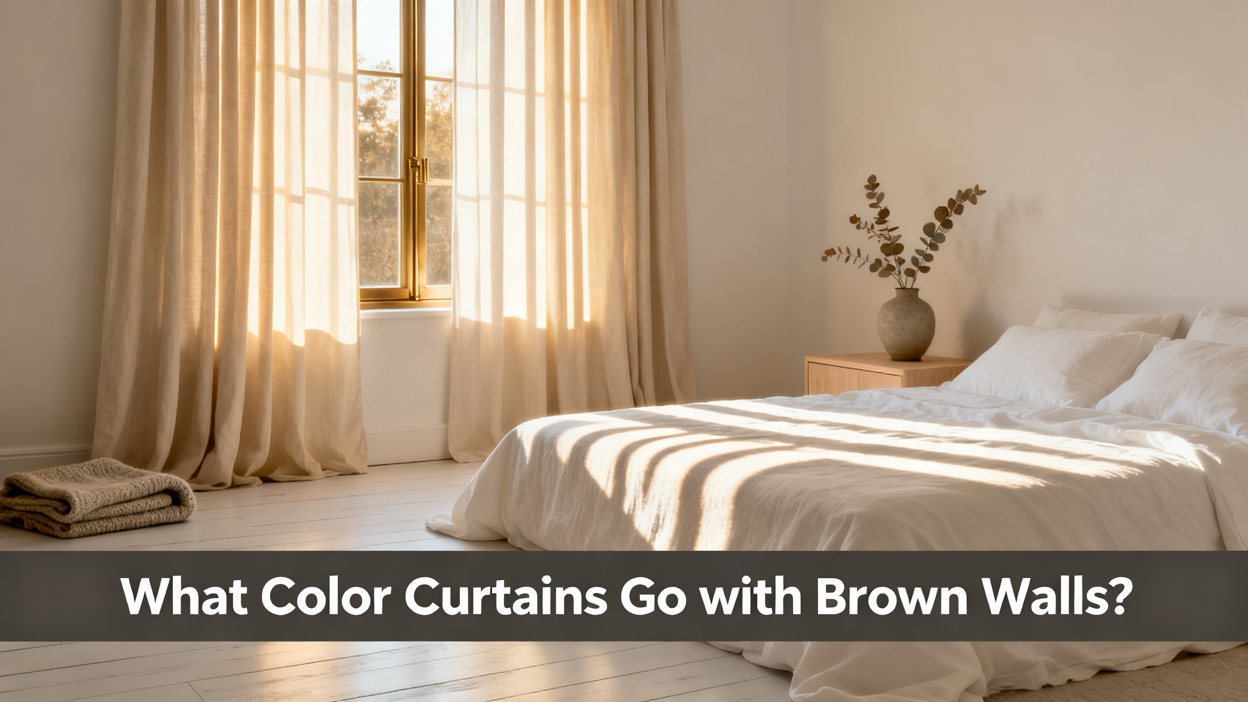 What Color Curtains Go with Brown Walls?