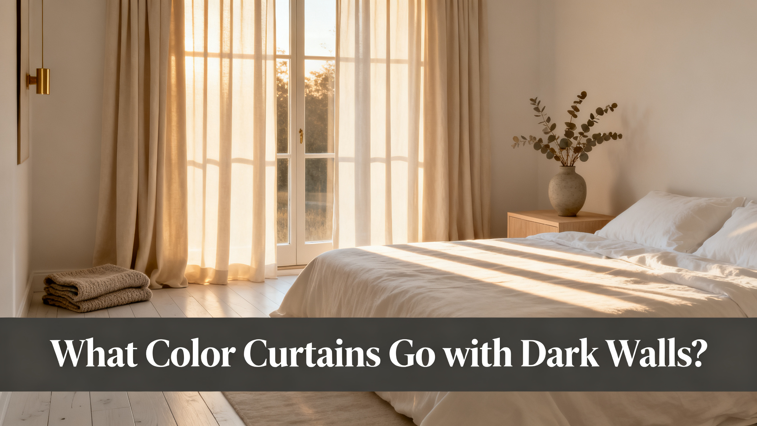 What Color Curtains Go with Dark Walls?
