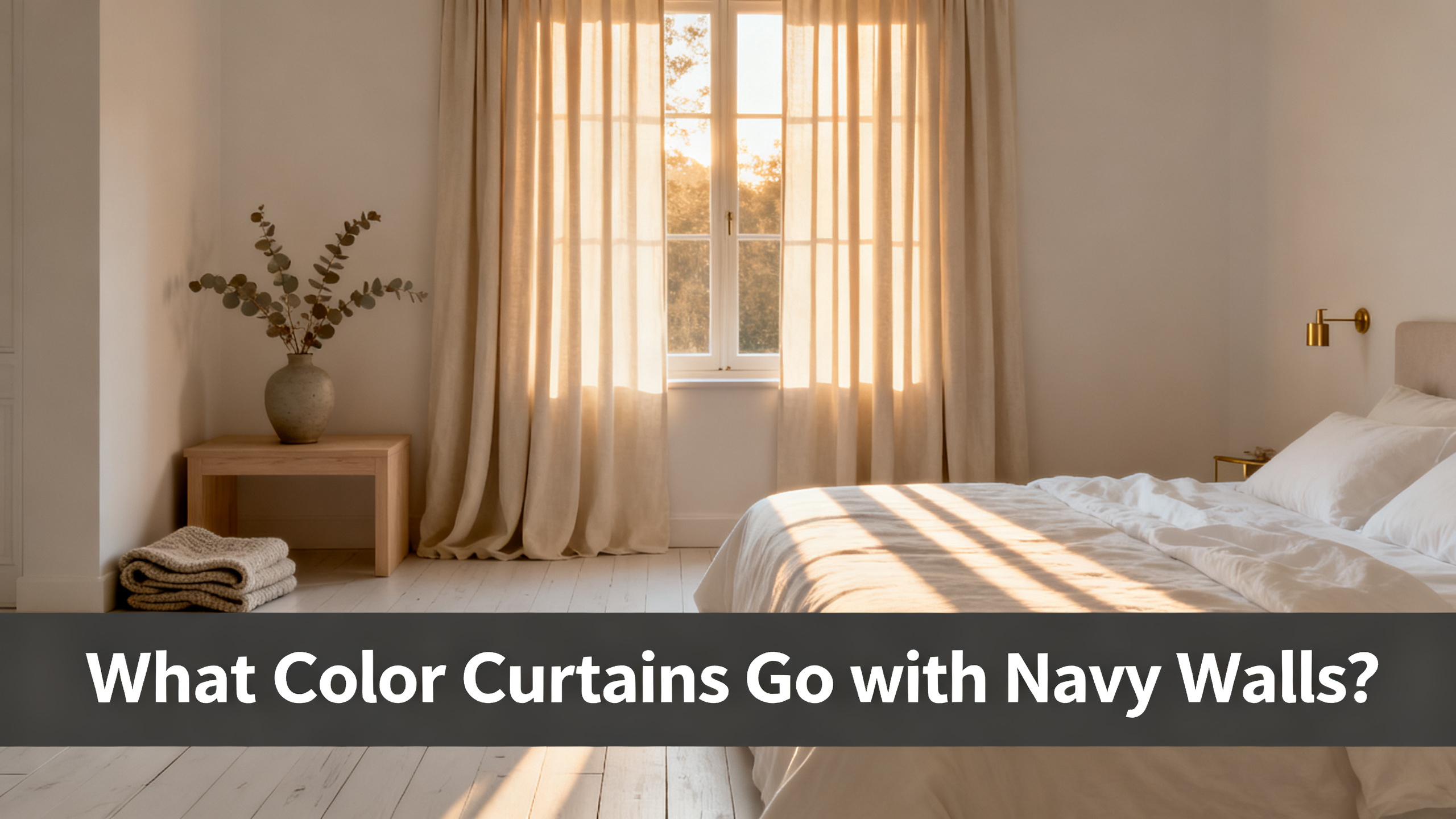 What Color Curtains Go with Navy Walls?