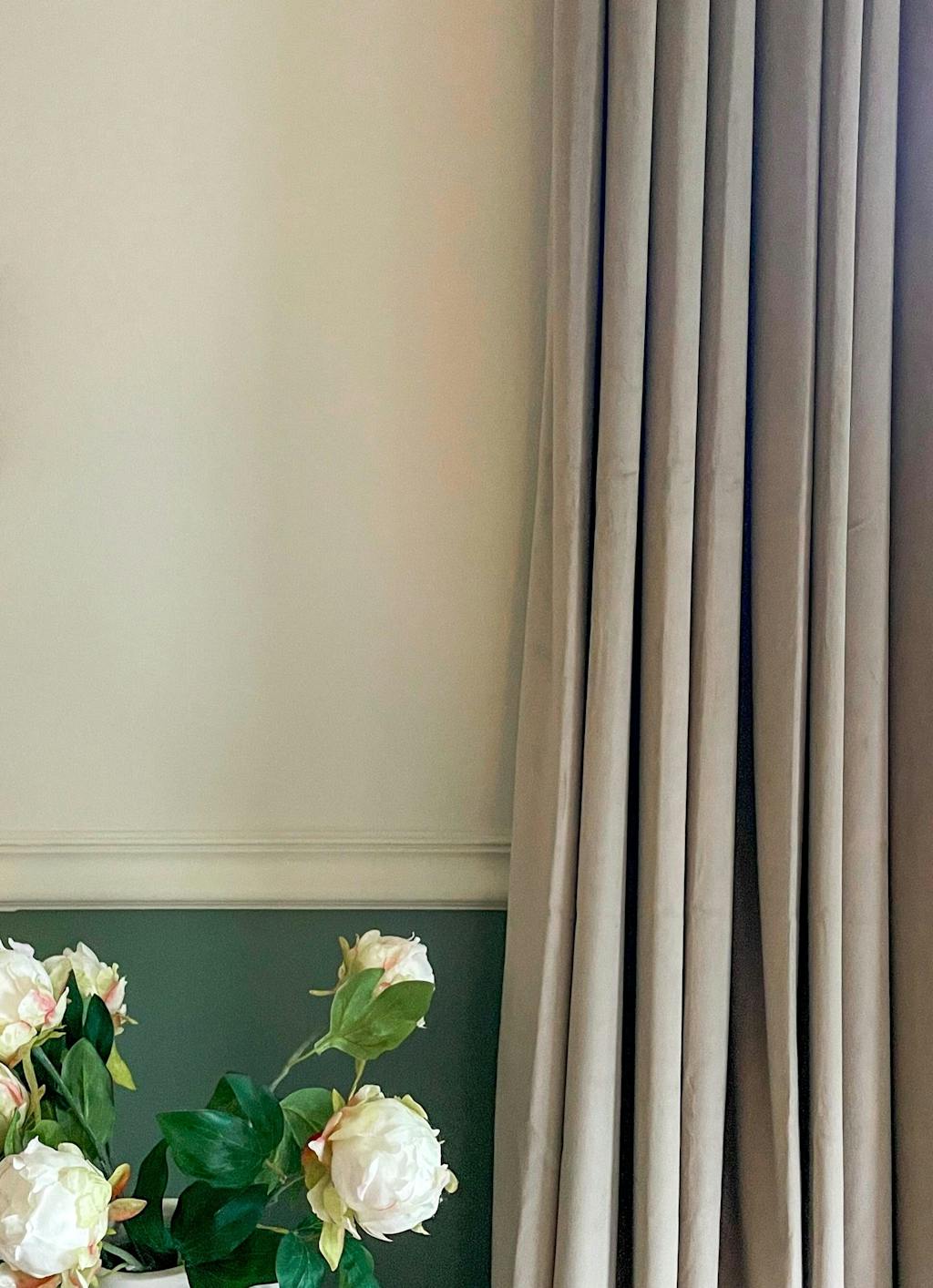 Birkin Velvet Curtain Pleated, living room, pleated (5★)