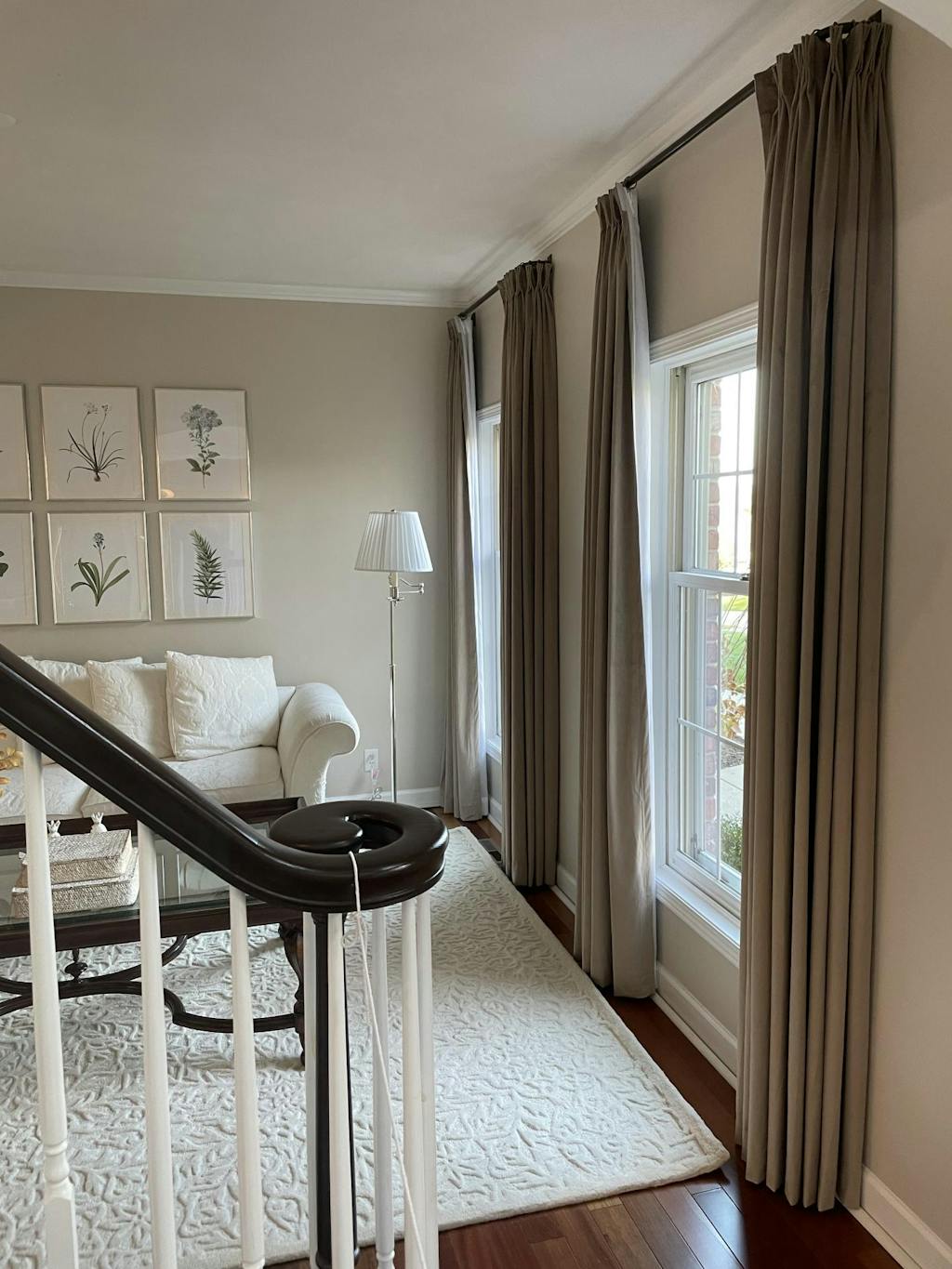 Birkin Velvet Curtain Pleated repeat buyer second room install