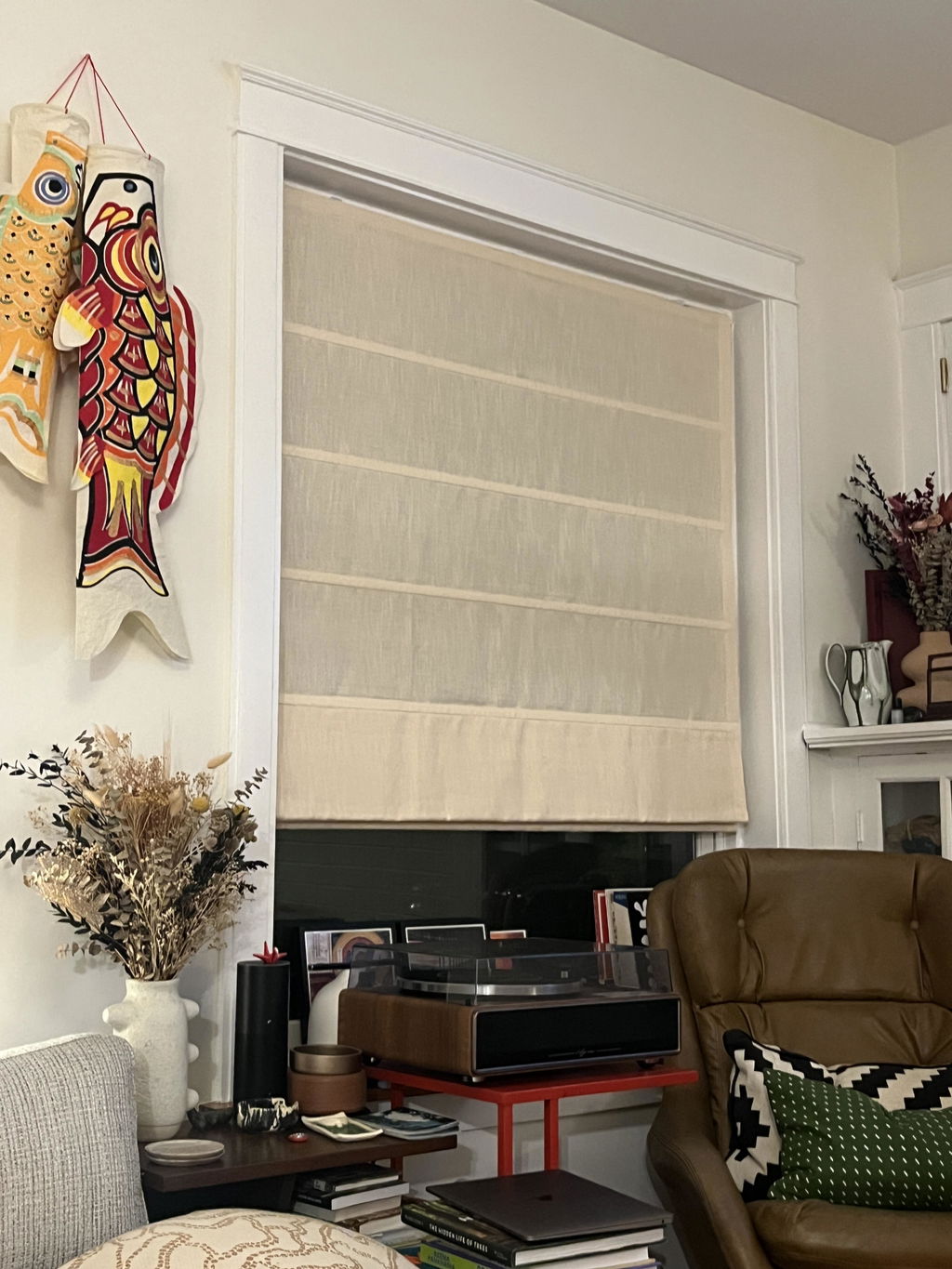 Kyla Linen Blend Roman Shade Cordless 5 star verified
