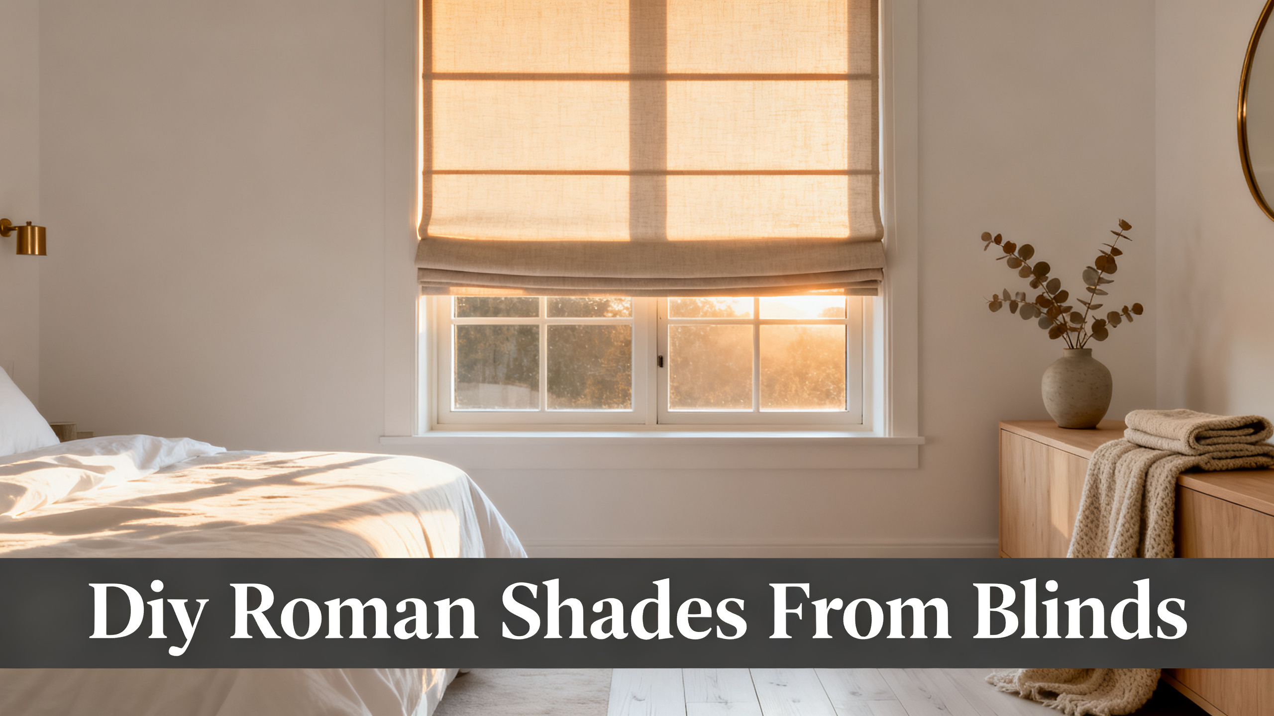 Diy Roman Shades From Blinds
