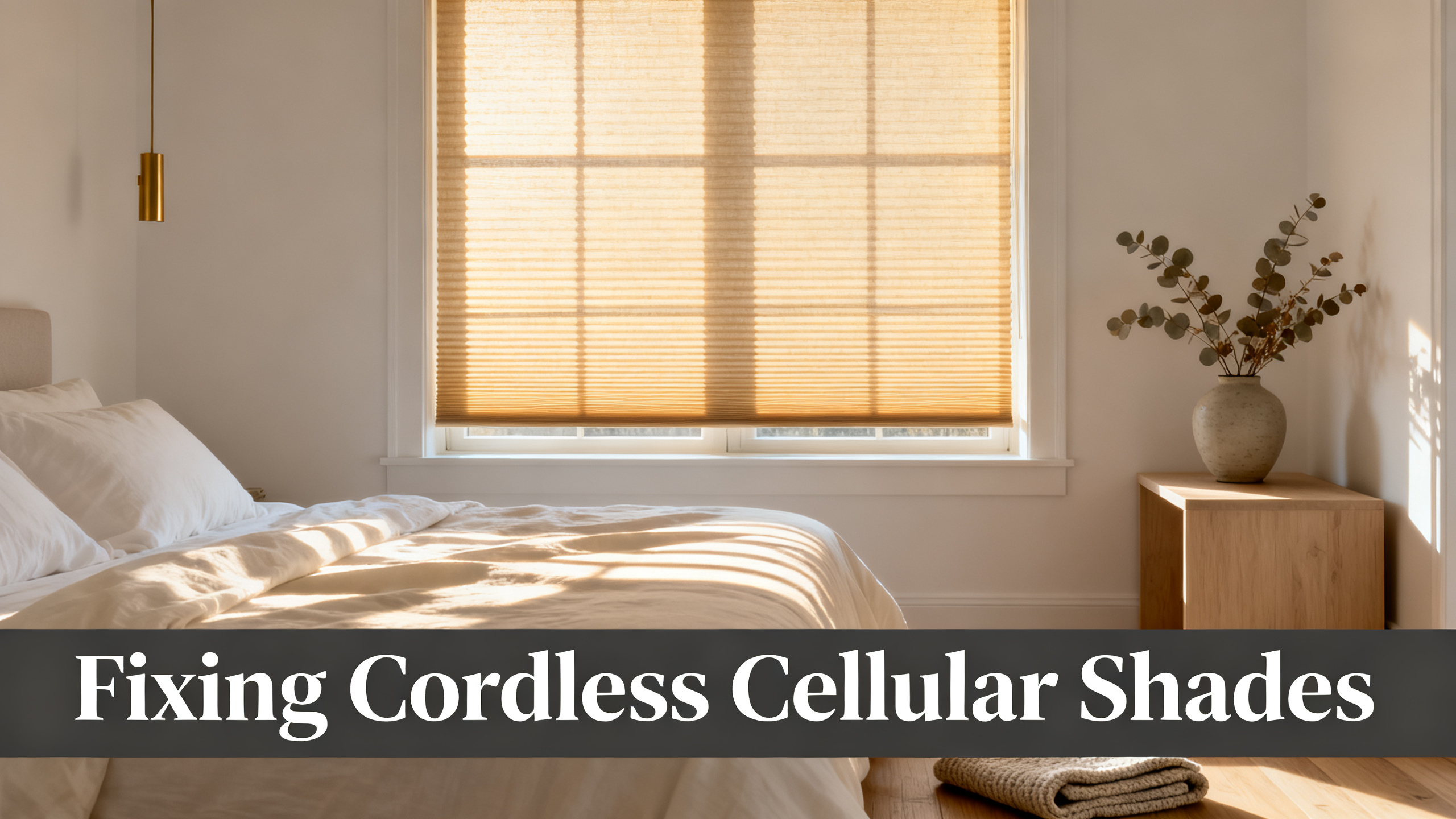 Fixing Cordless Cellular Shades