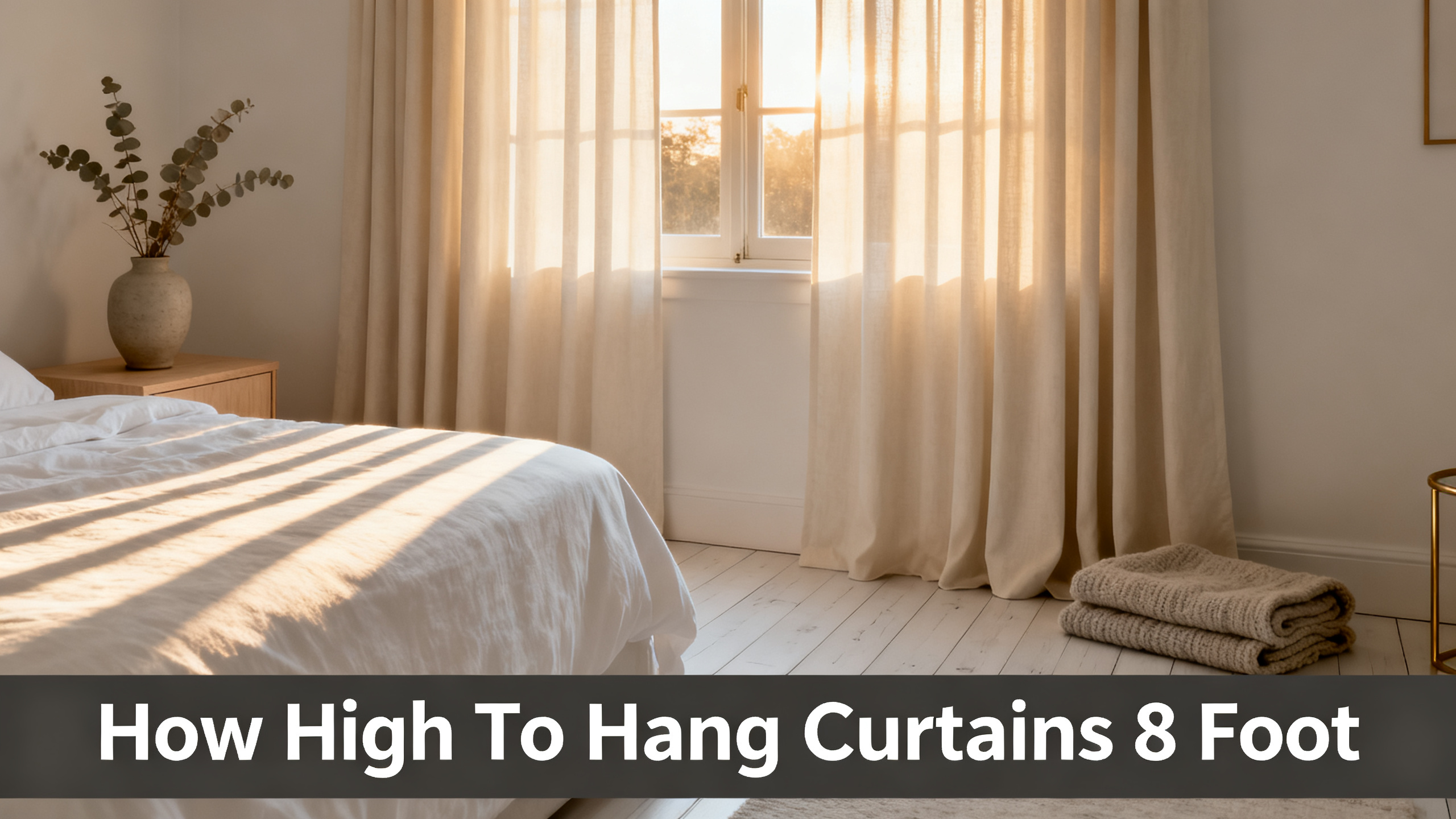 How High To Hang Curtains 8 Foot
