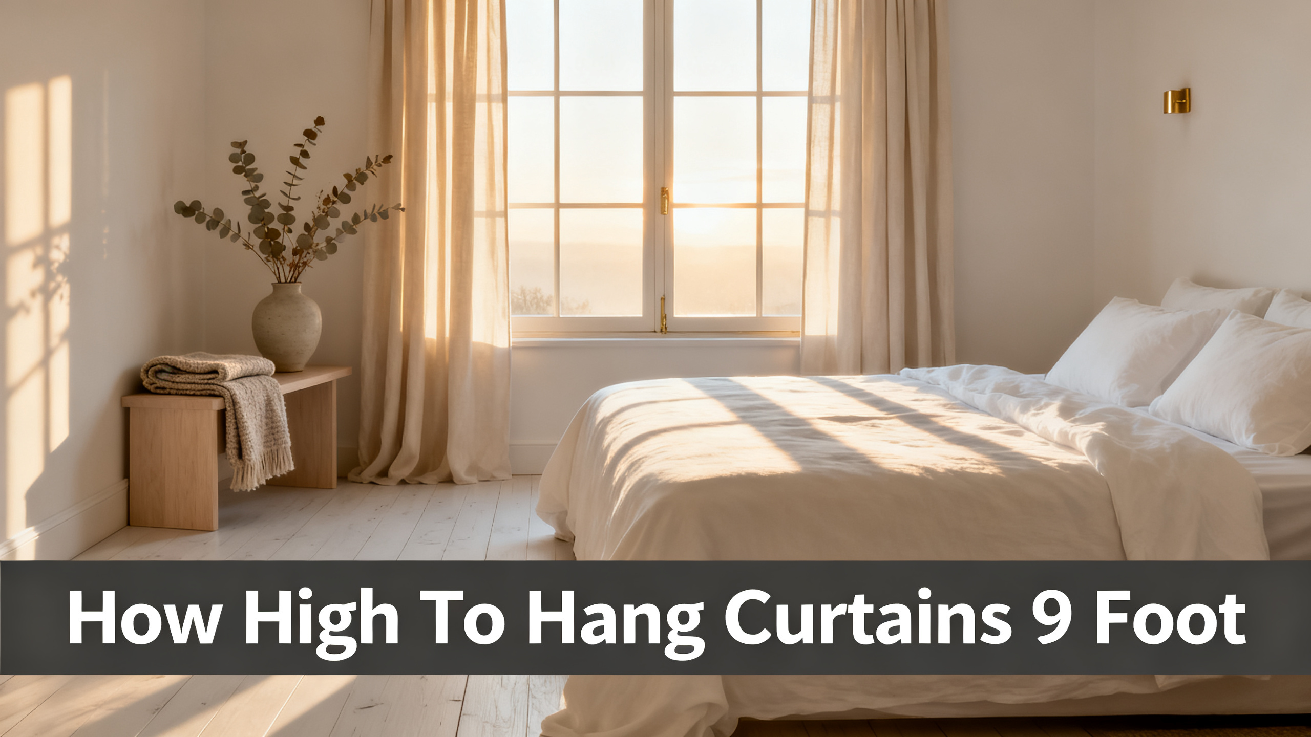 How High To Hang Curtains 9 Foot