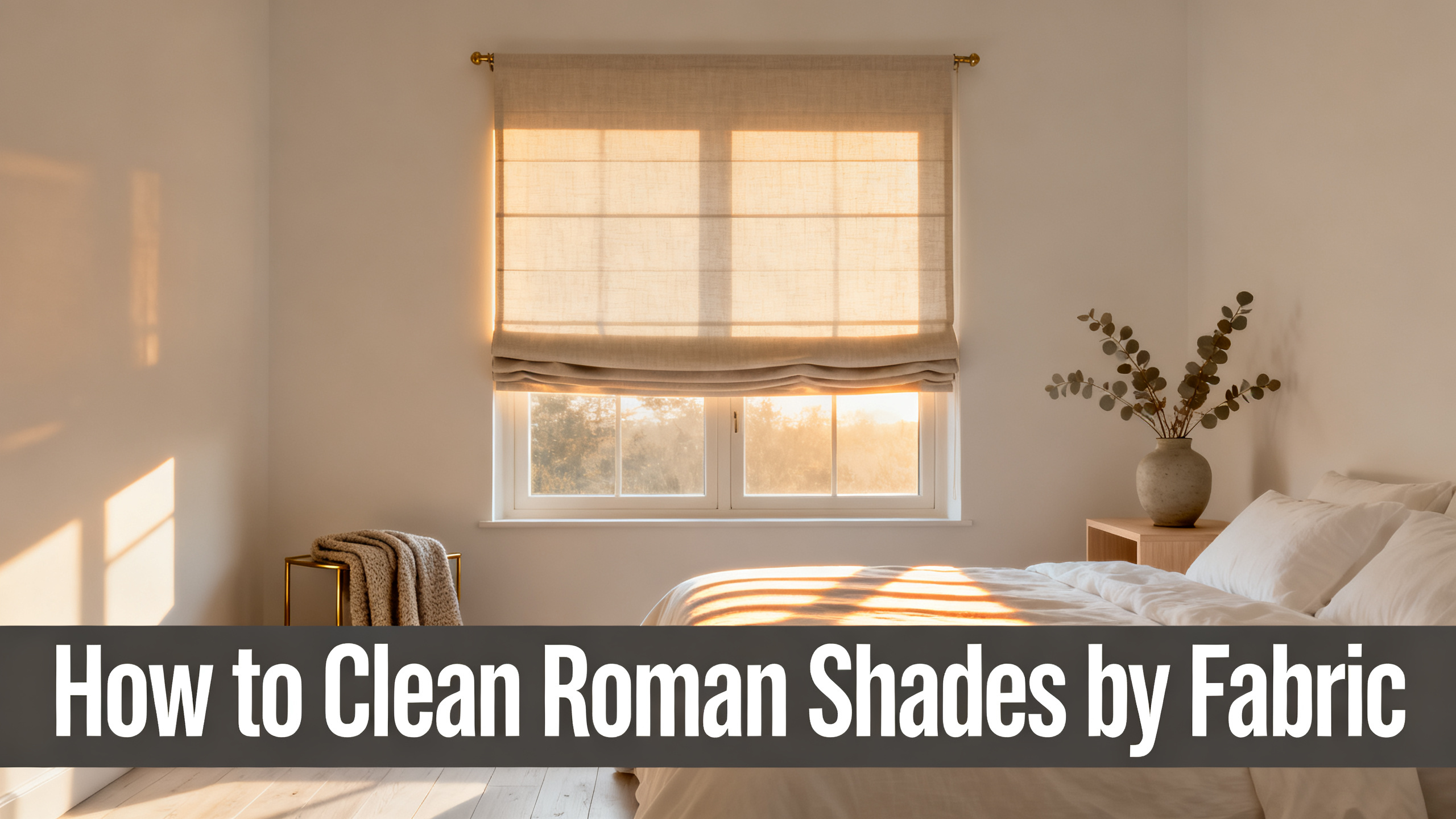 How to Clean Roman Shades by Fabric