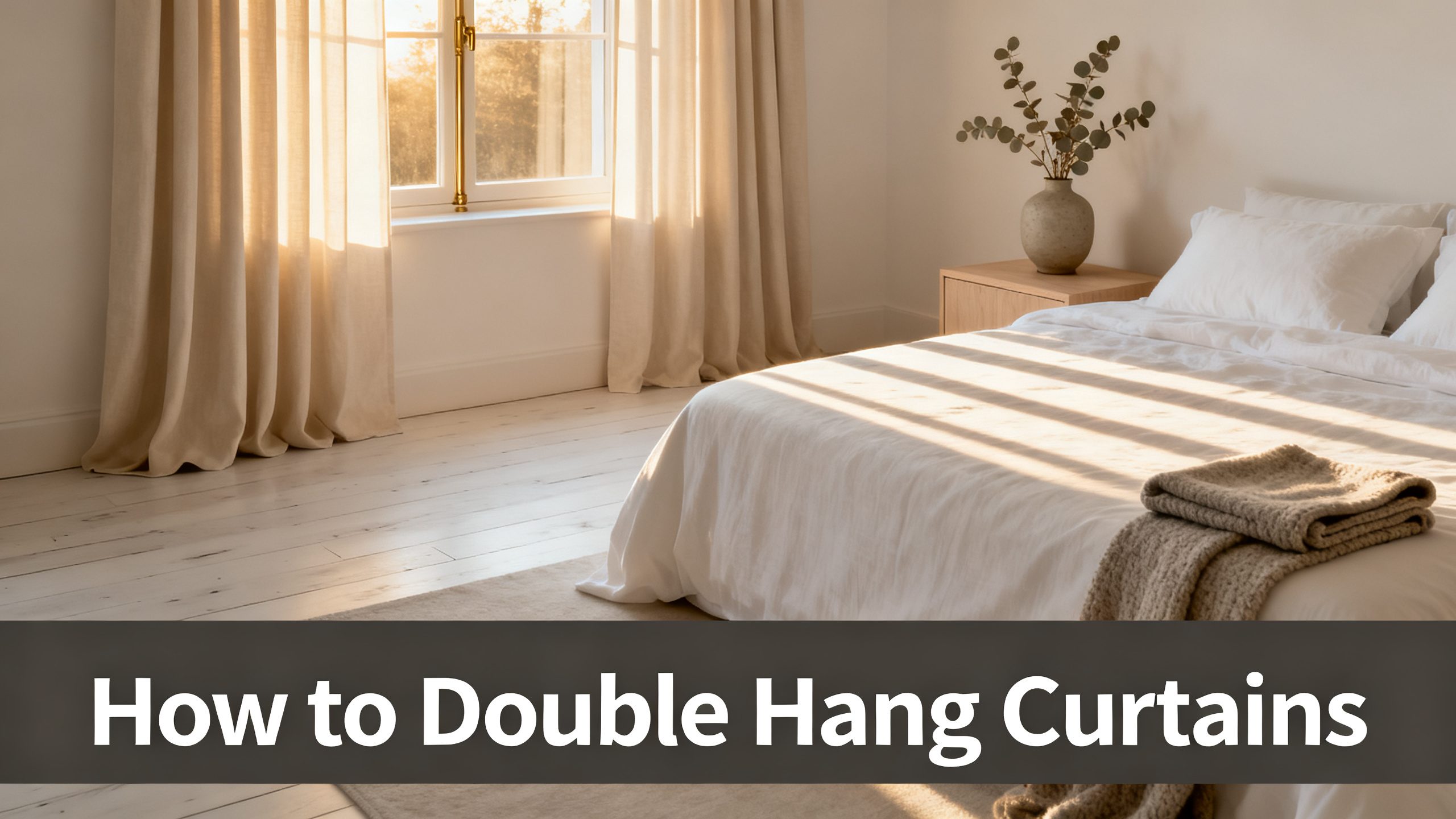How to Double Hang Curtains