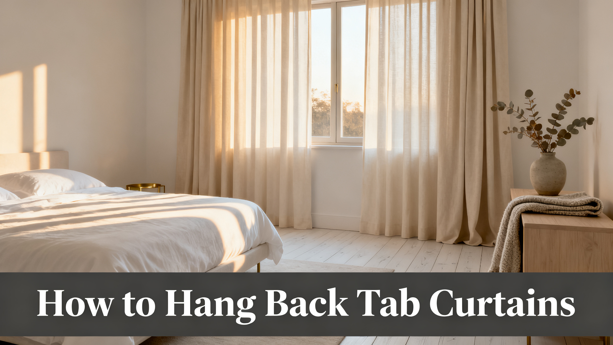 How to Hang Back Tab Curtains