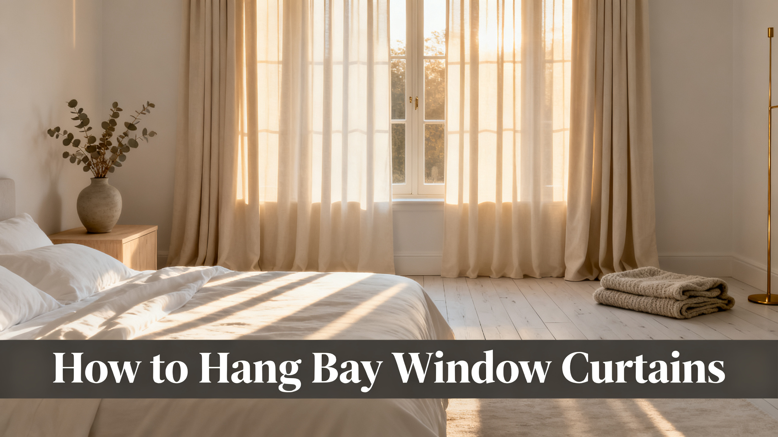 How to Hang Bay Window Curtains