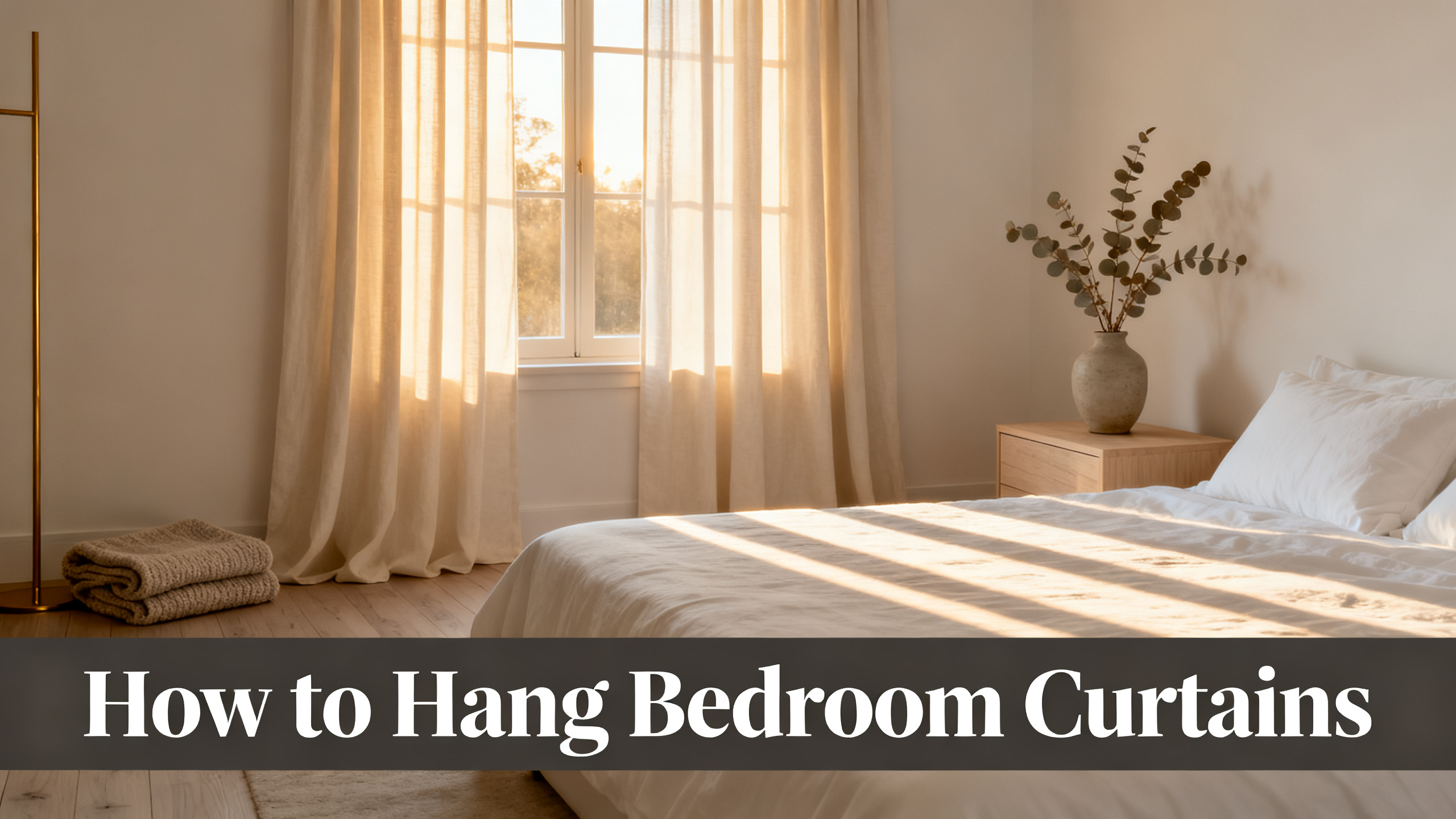 How to Hang Bedroom Curtains