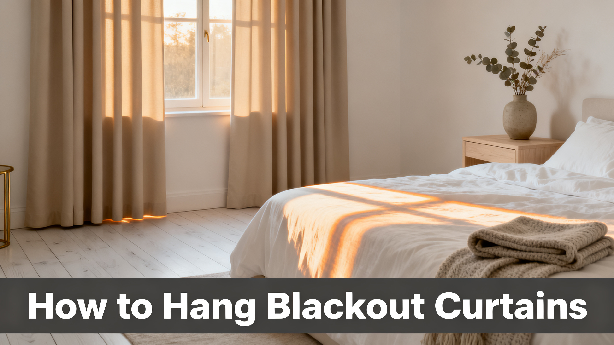 How to Hang Blackout Curtains