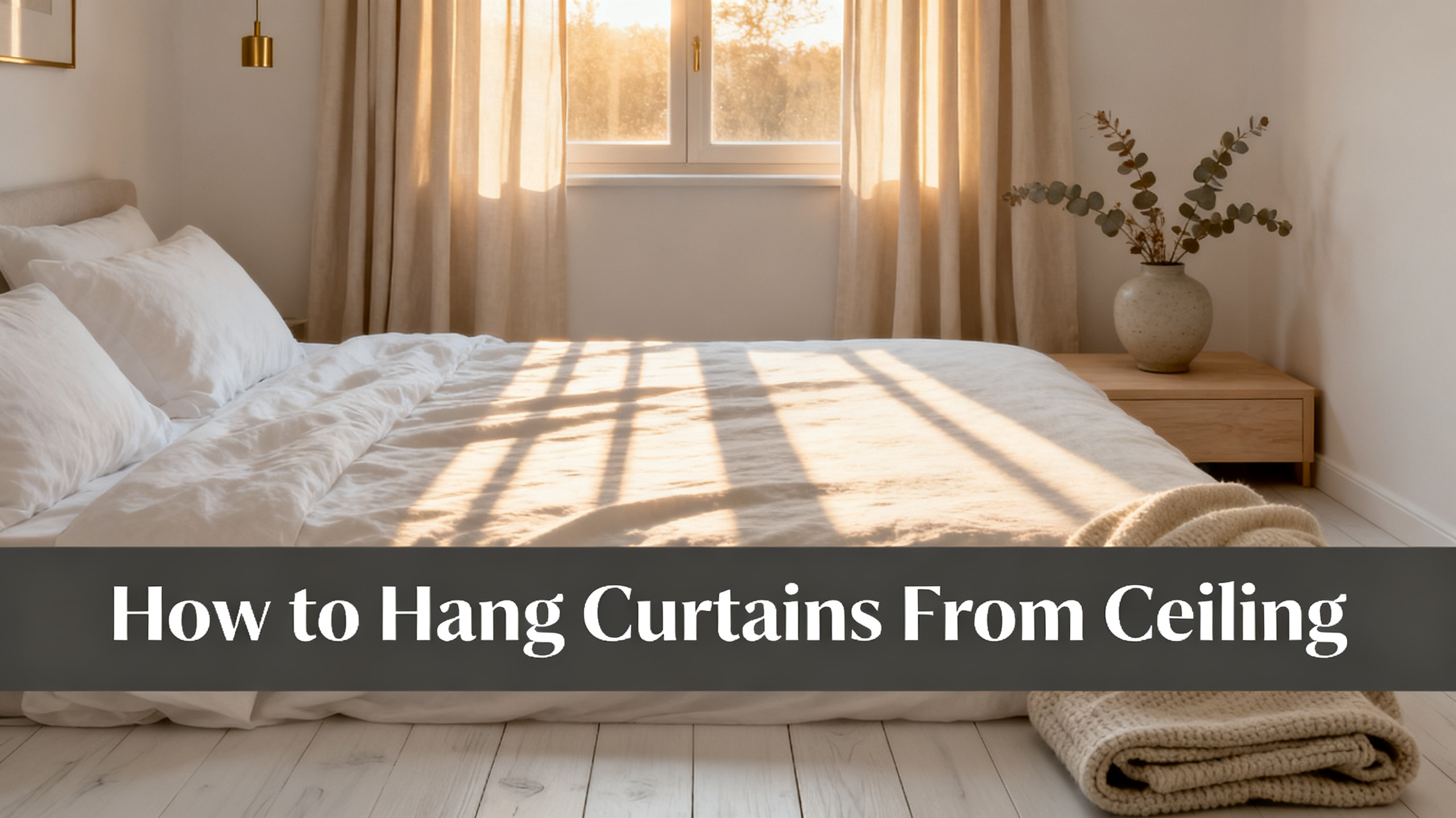 How to Hang Curtains From Ceiling
