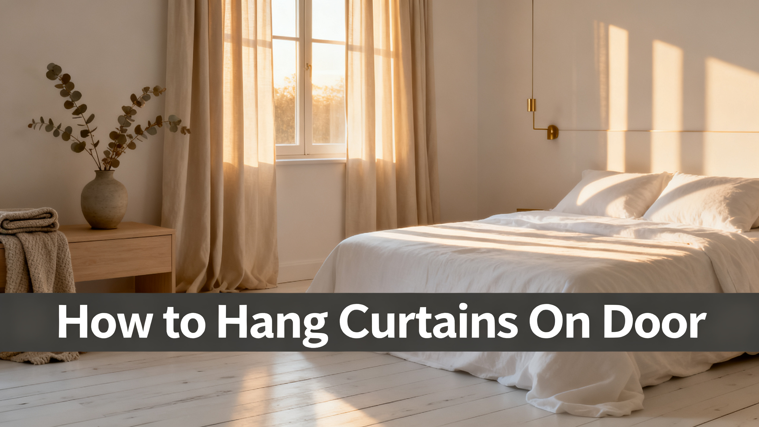How to Hang Curtains On Door
