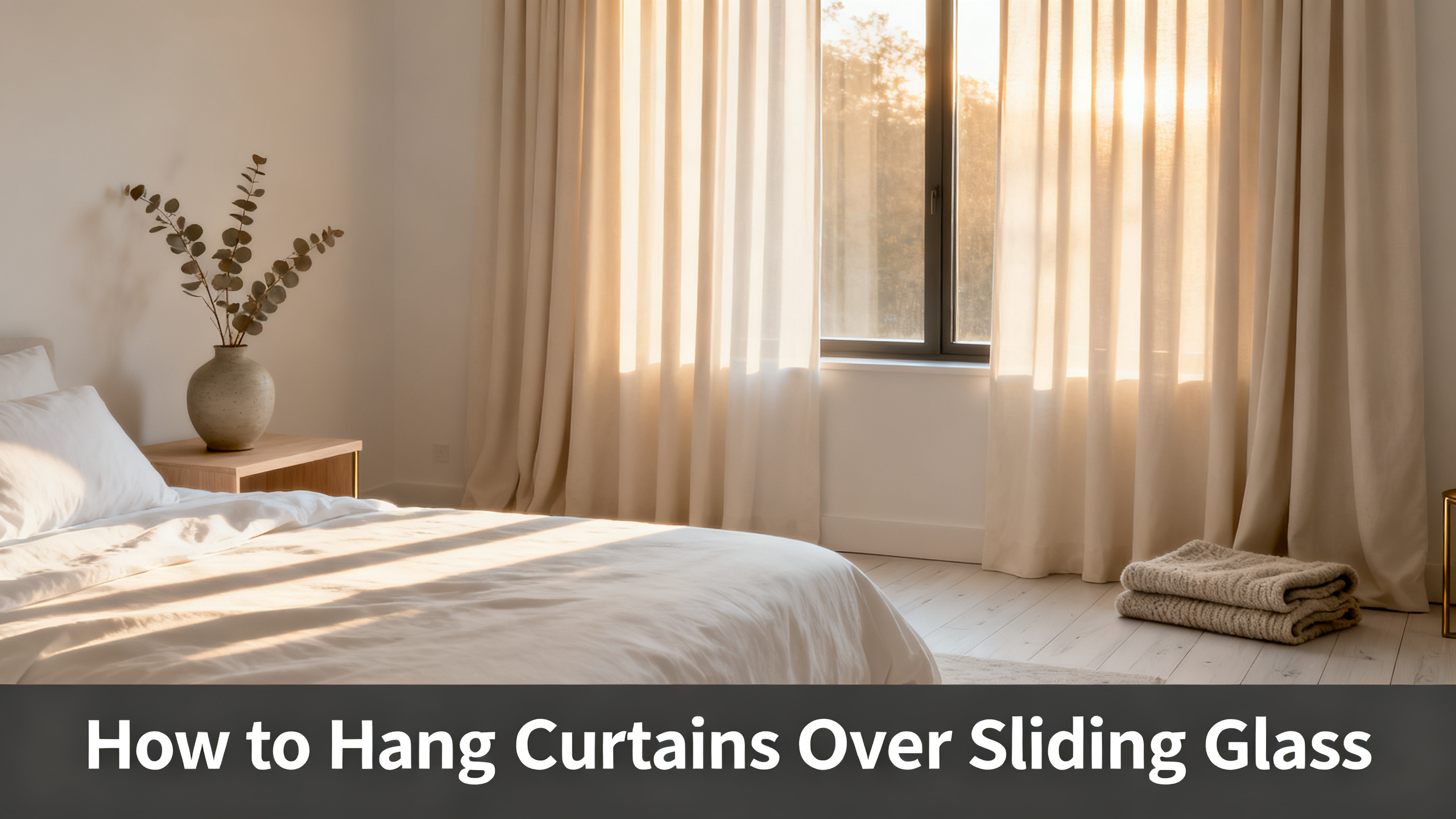 How to Hang Curtains Over Sliding Glass