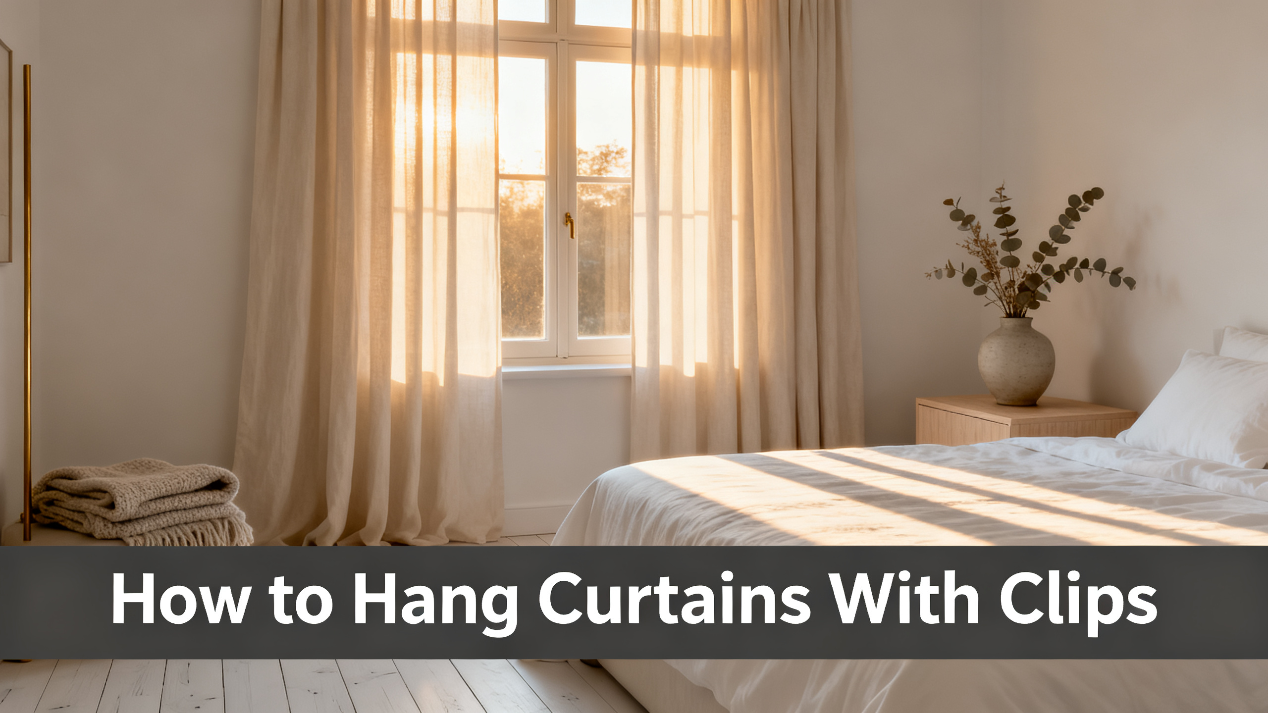 How to Hang Curtains With Clips