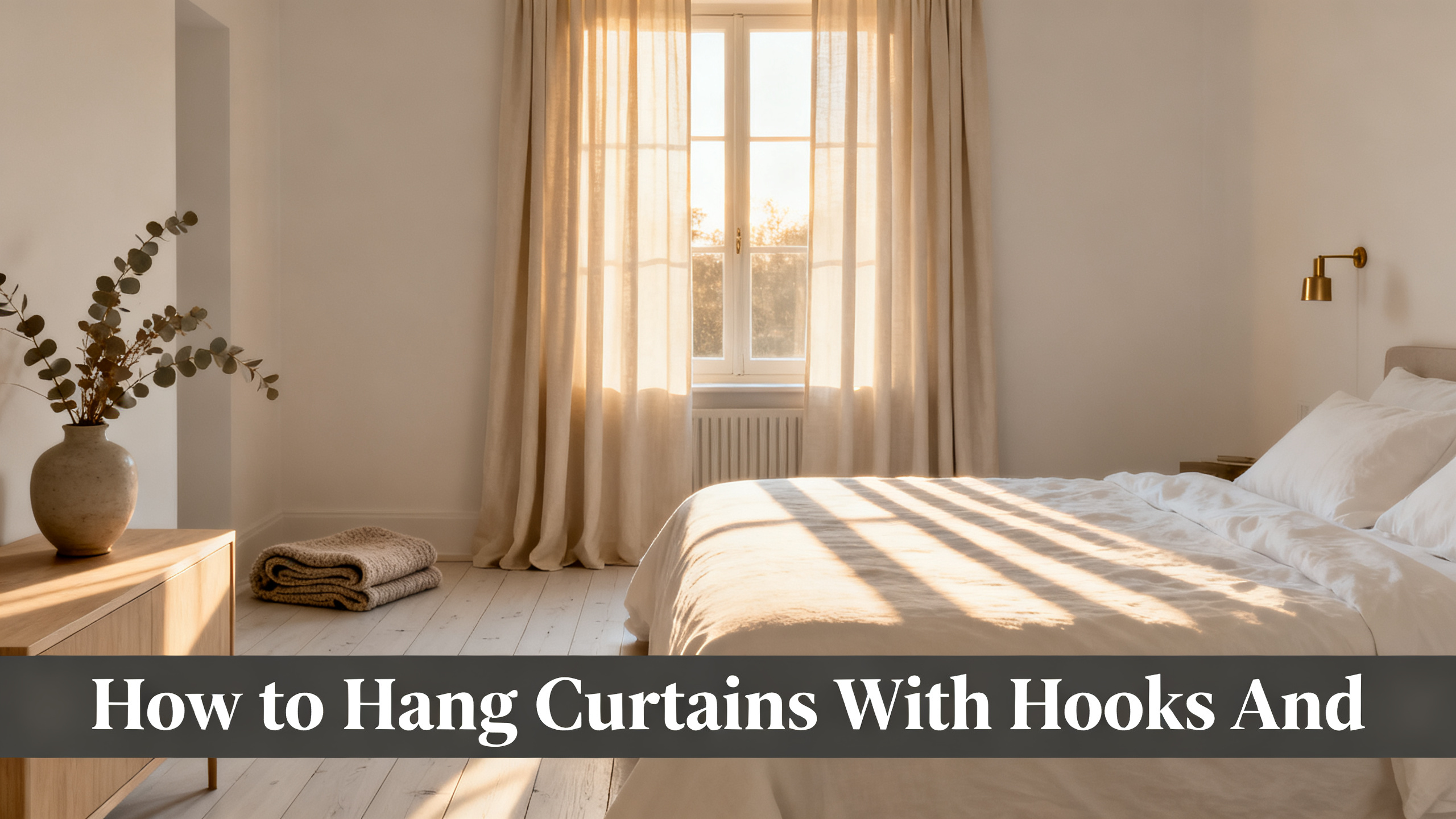 How to Hang Curtains With Hooks And