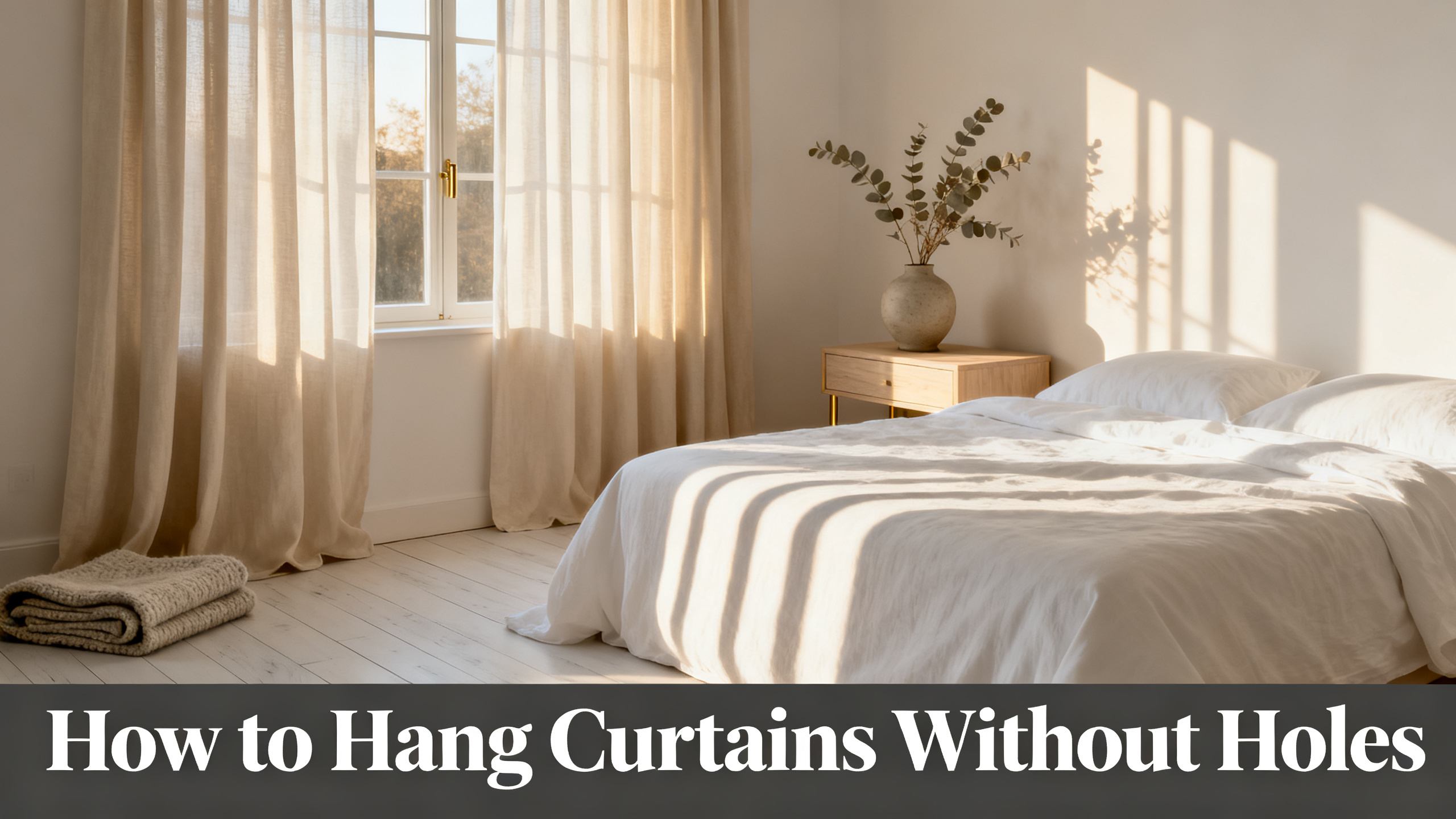 How to Hang Curtains Without Holes