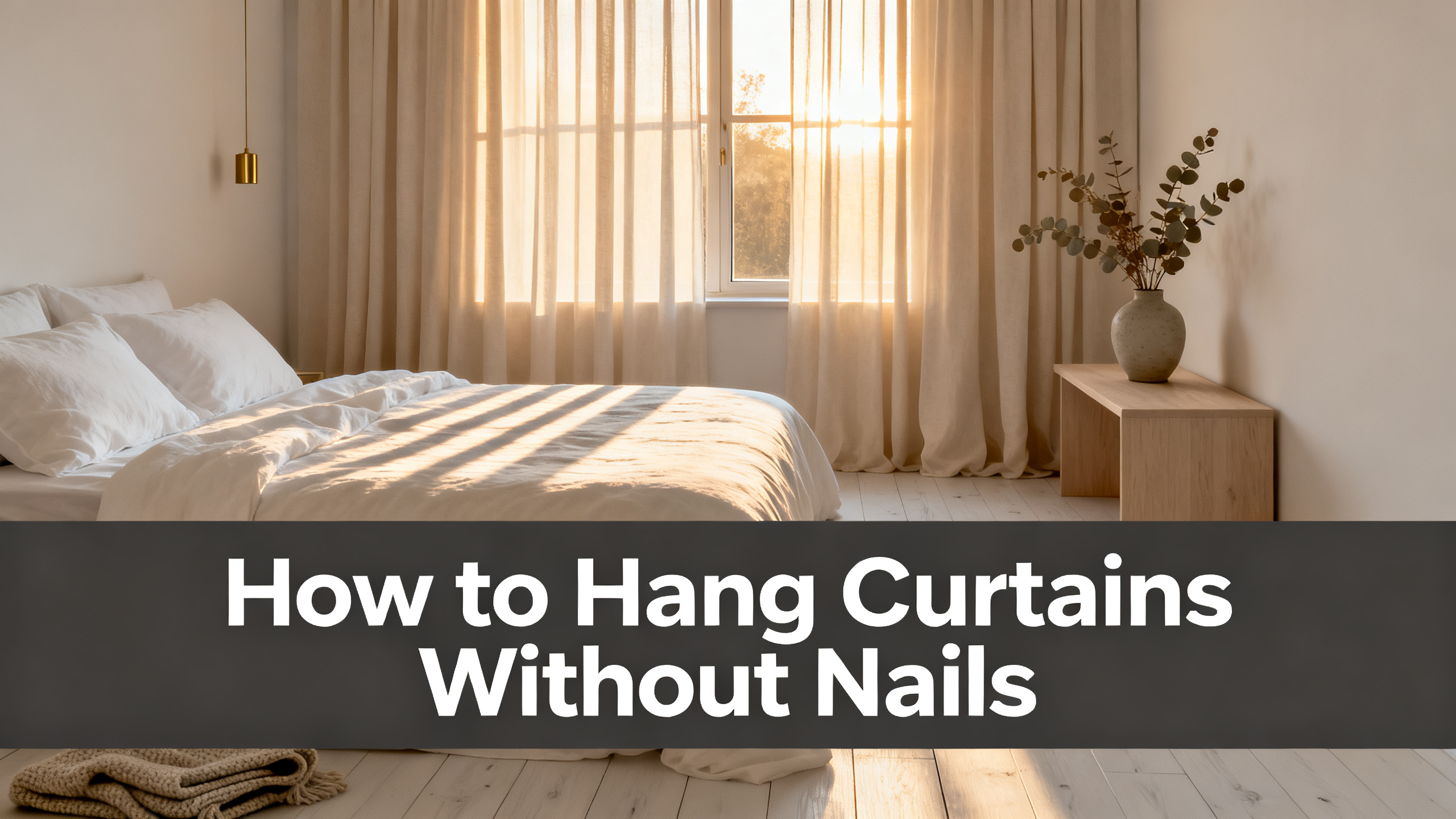 How to Hang Curtains Without Nails