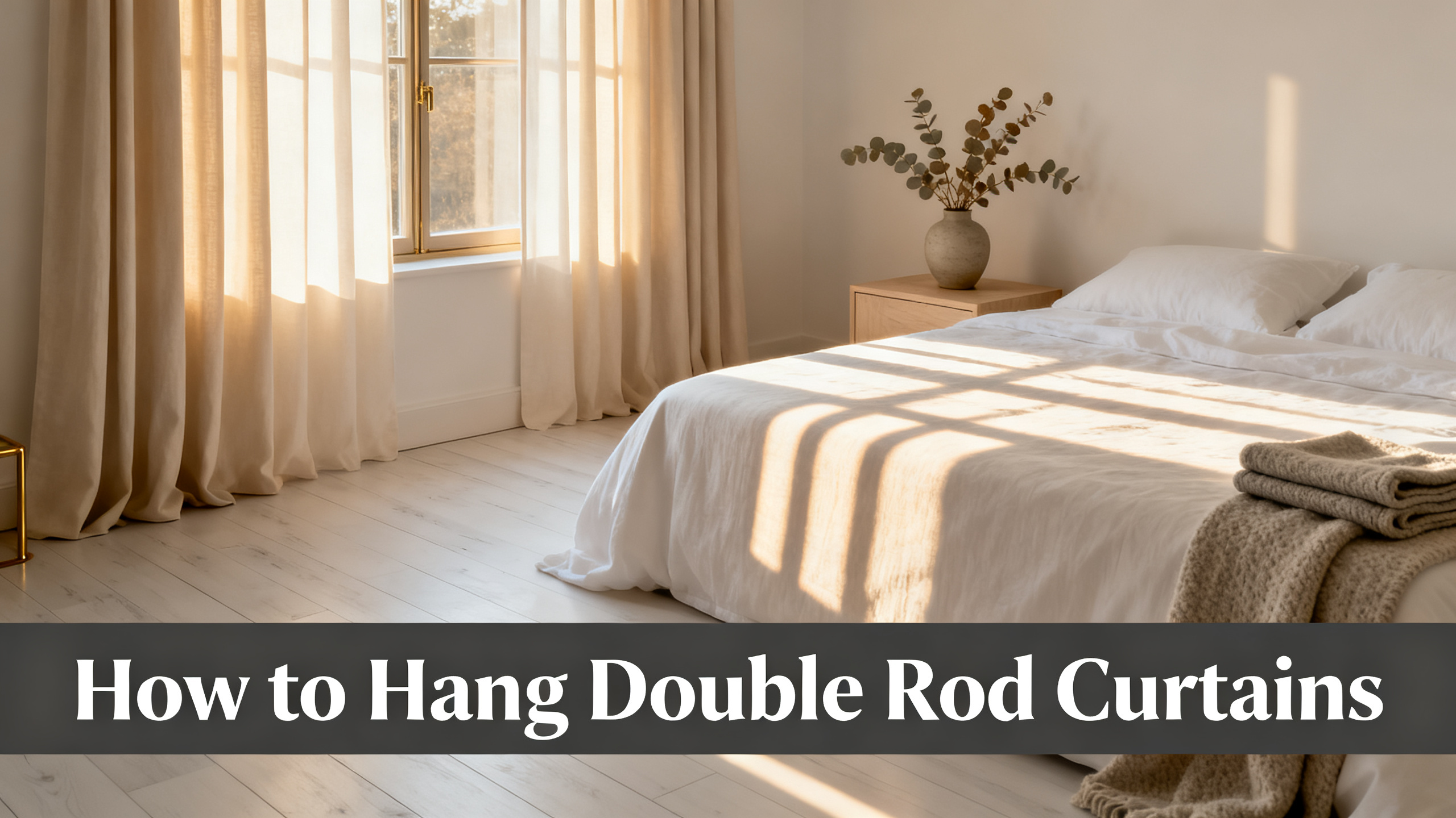 How to Hang Double Rod Curtains