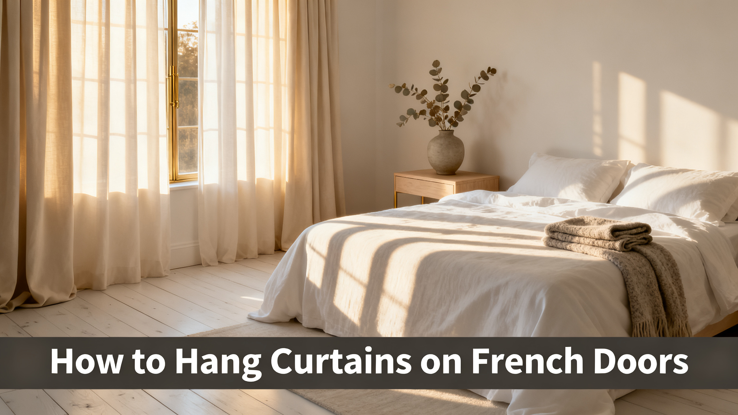 How to Hang Curtains on French Doors