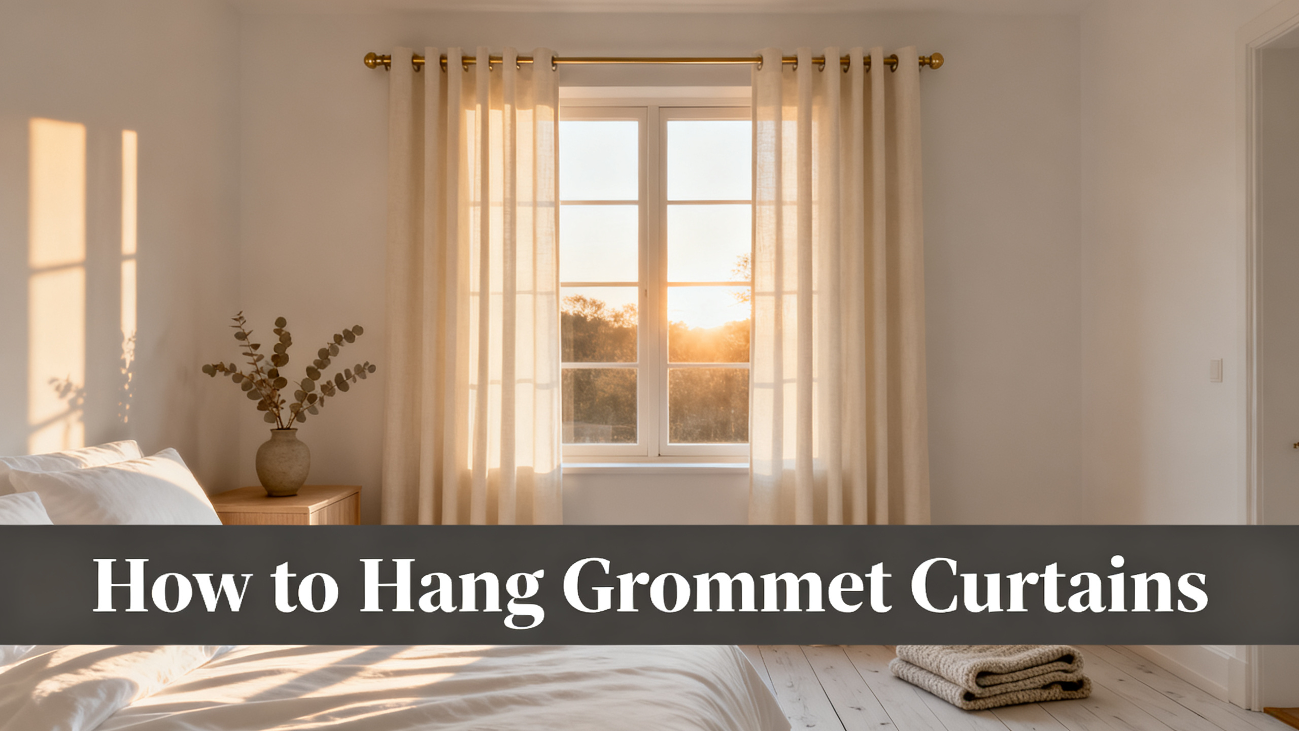 How to Hang Grommet Curtains