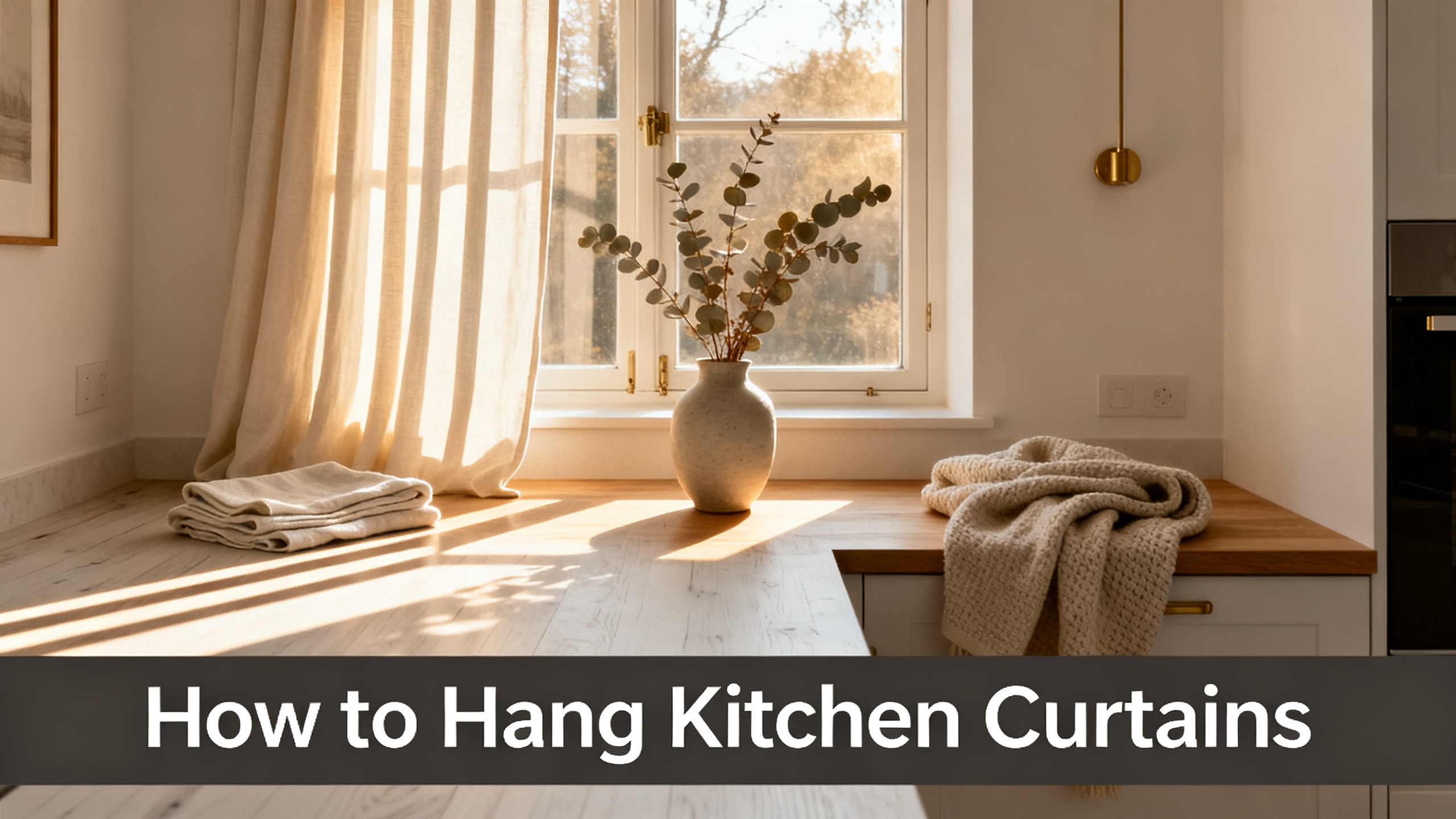 How to Hang Kitchen Curtains