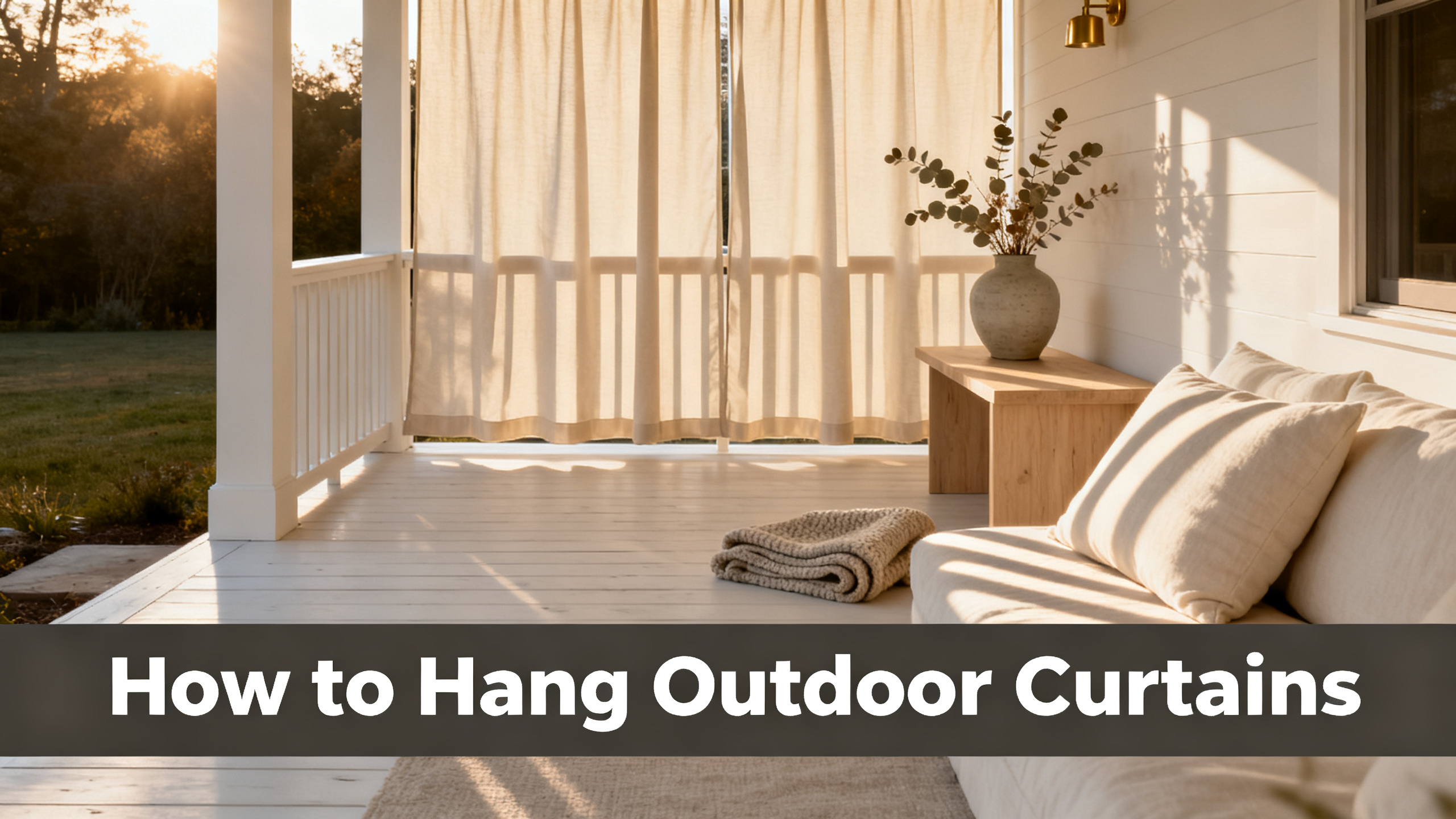 How to Hang Outdoor Curtains
