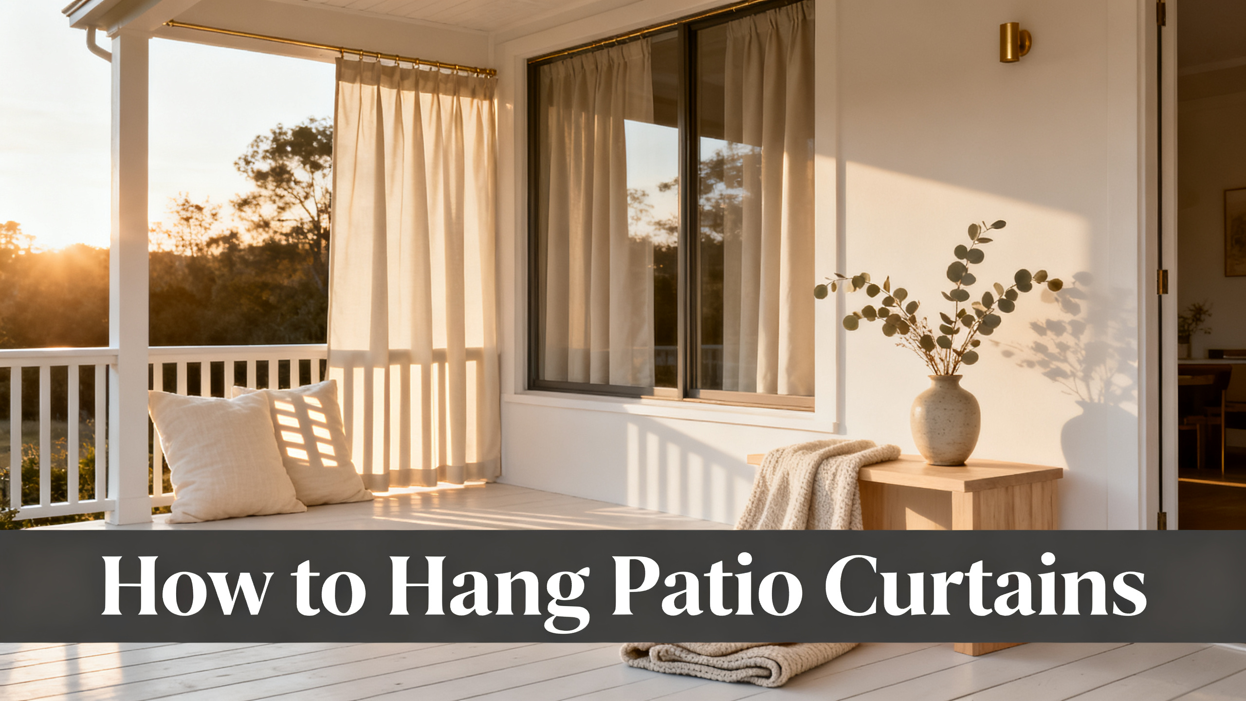How to Hang Patio Curtains