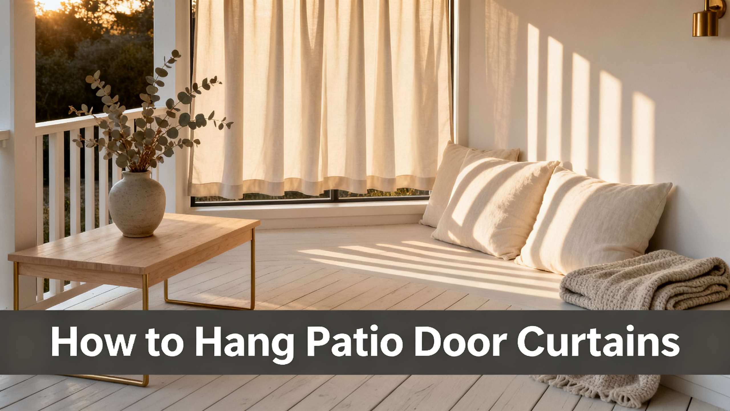How to Hang Patio Door Curtains