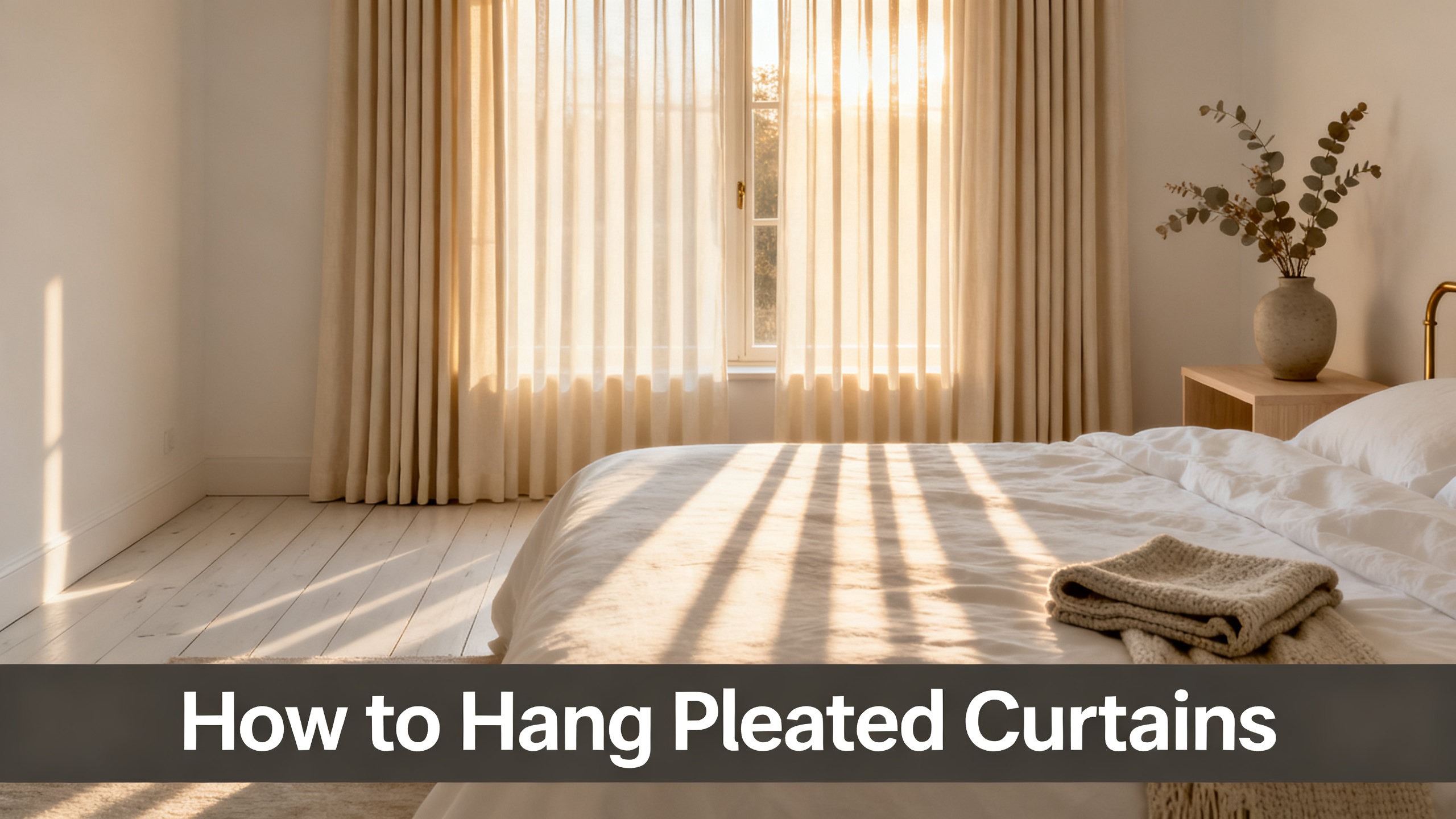 How to Hang Pleated Curtains