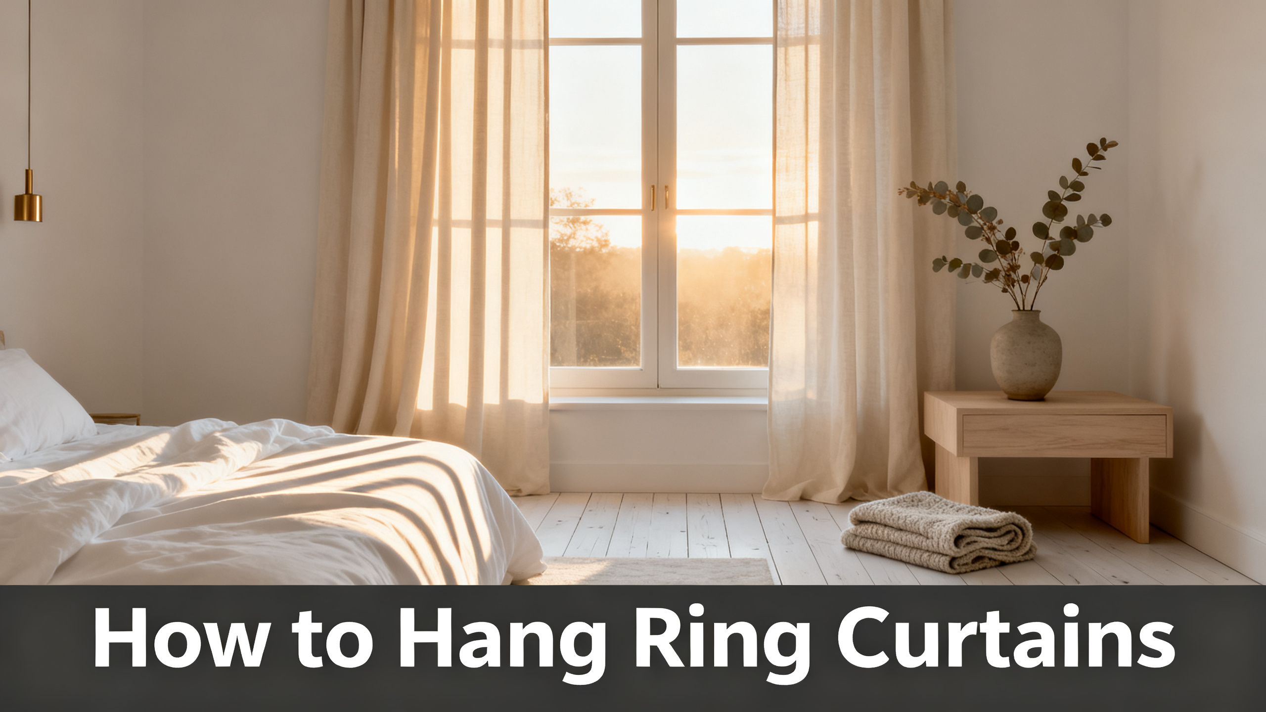 How to Hang Ring Curtains