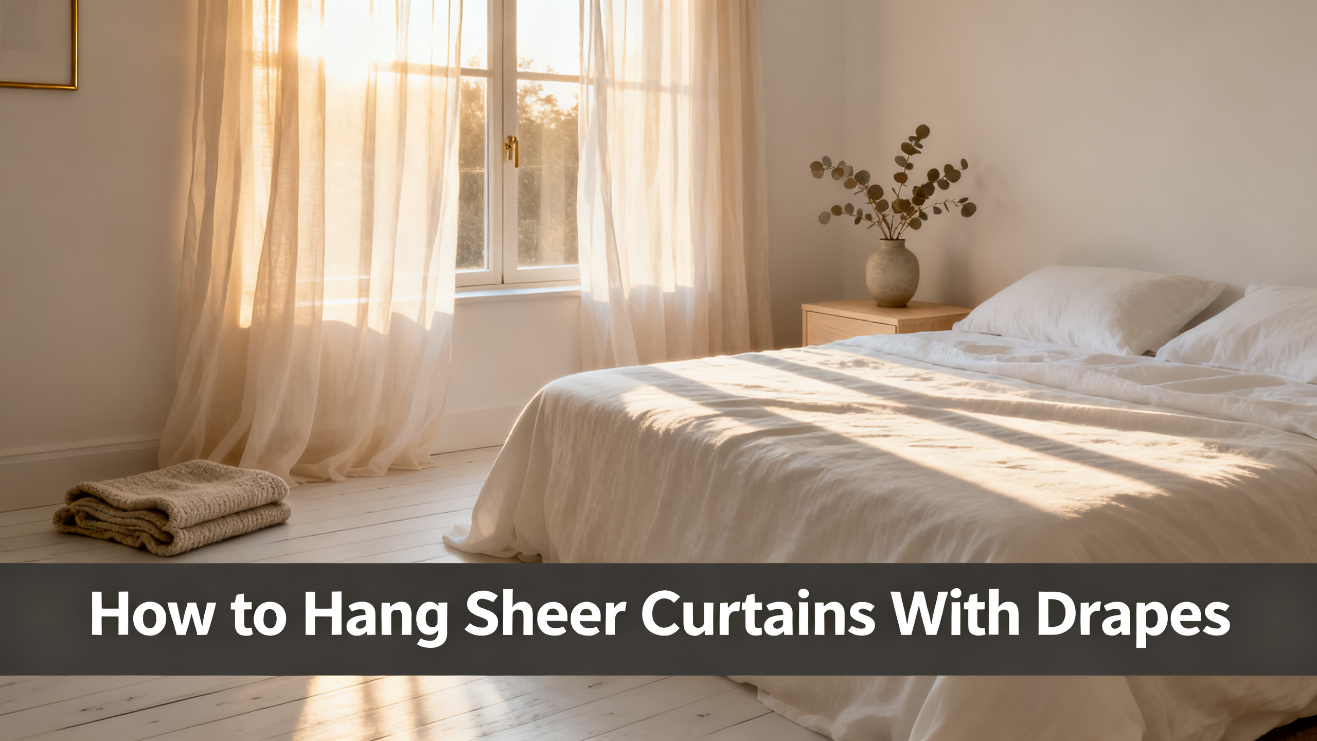 How to Hang Sheer Curtains With Drapes