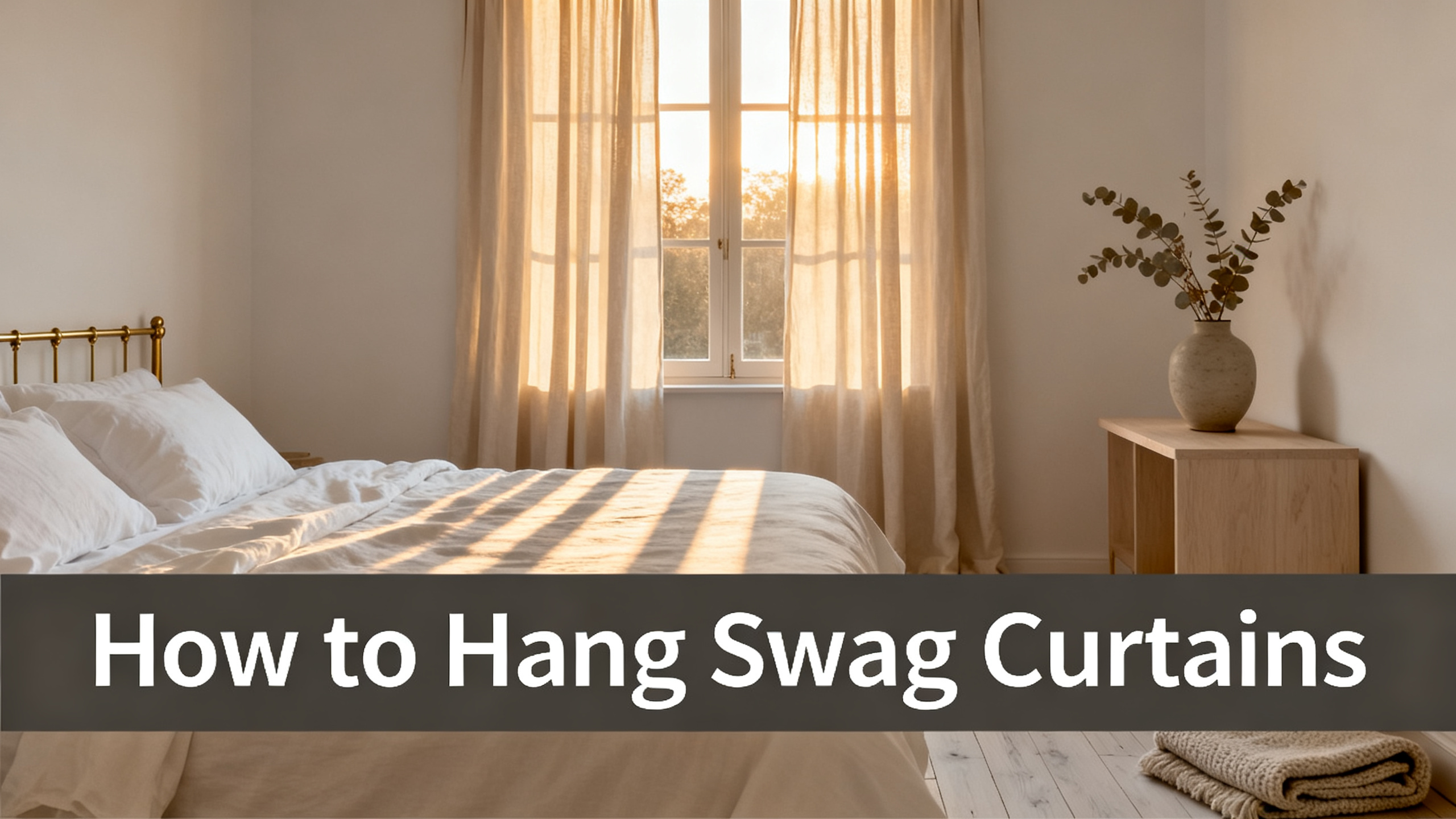 How to Hang Swag Curtains