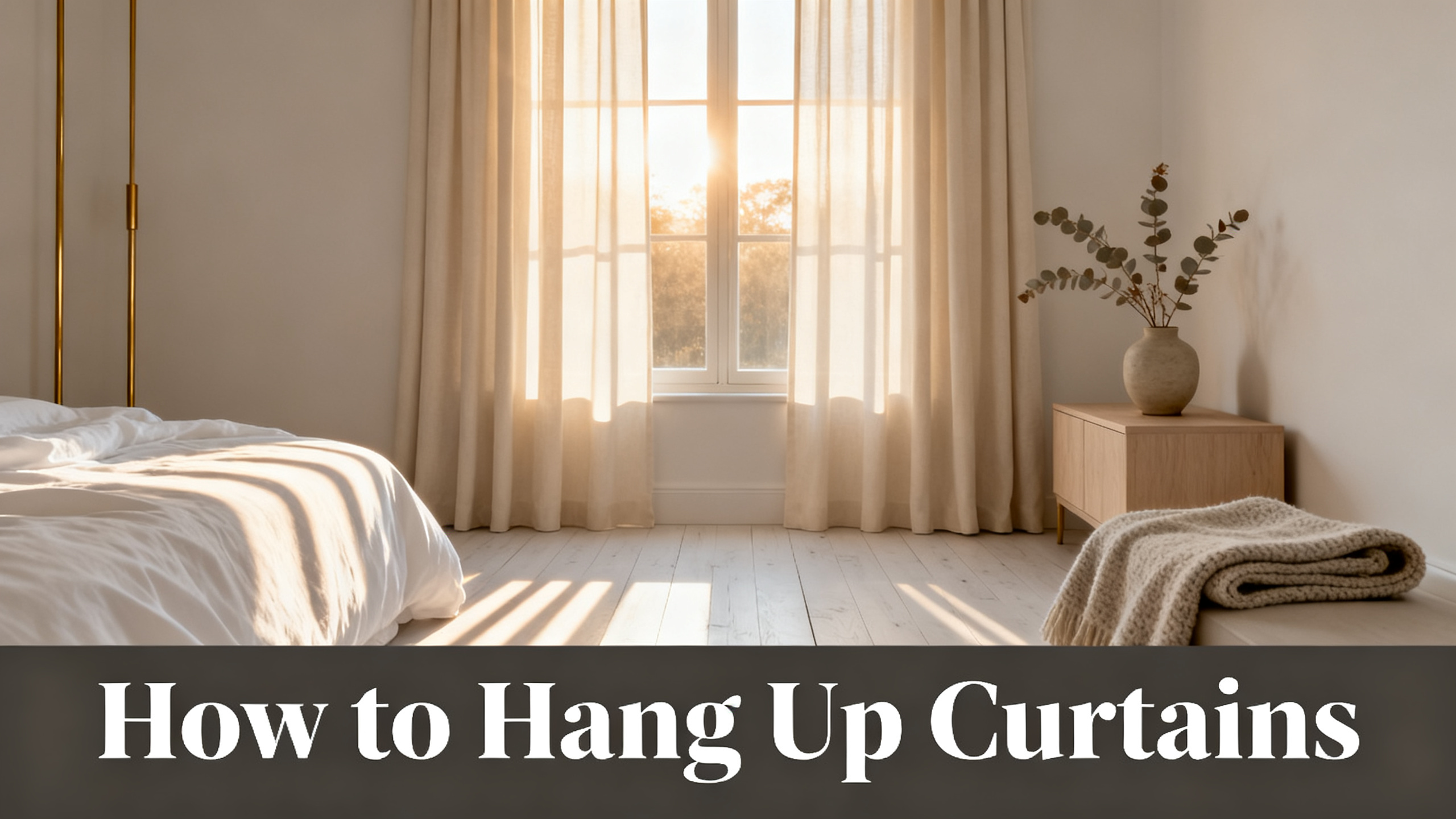 How to Hang Up Curtains