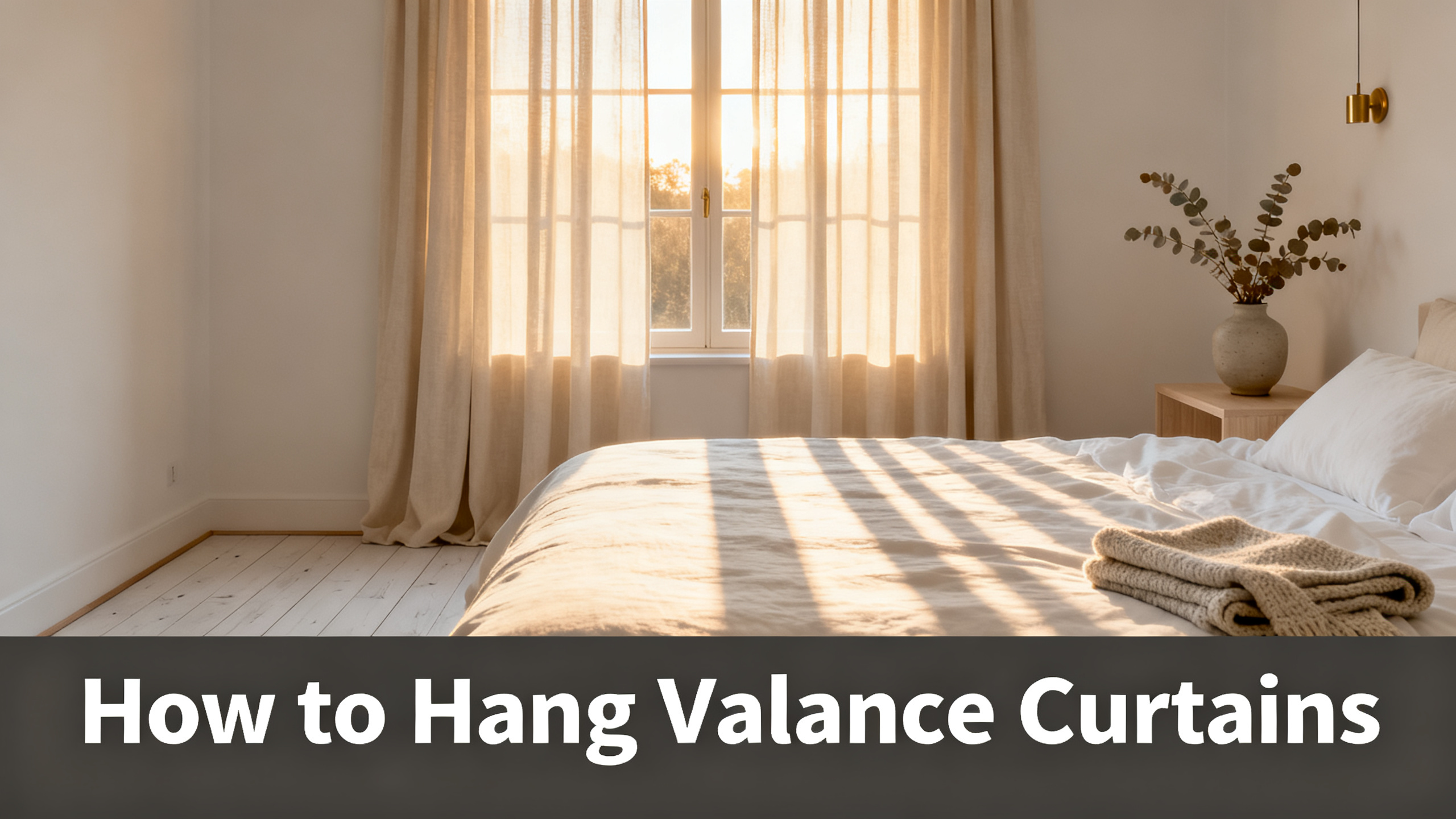 How to Hang Valance Curtains