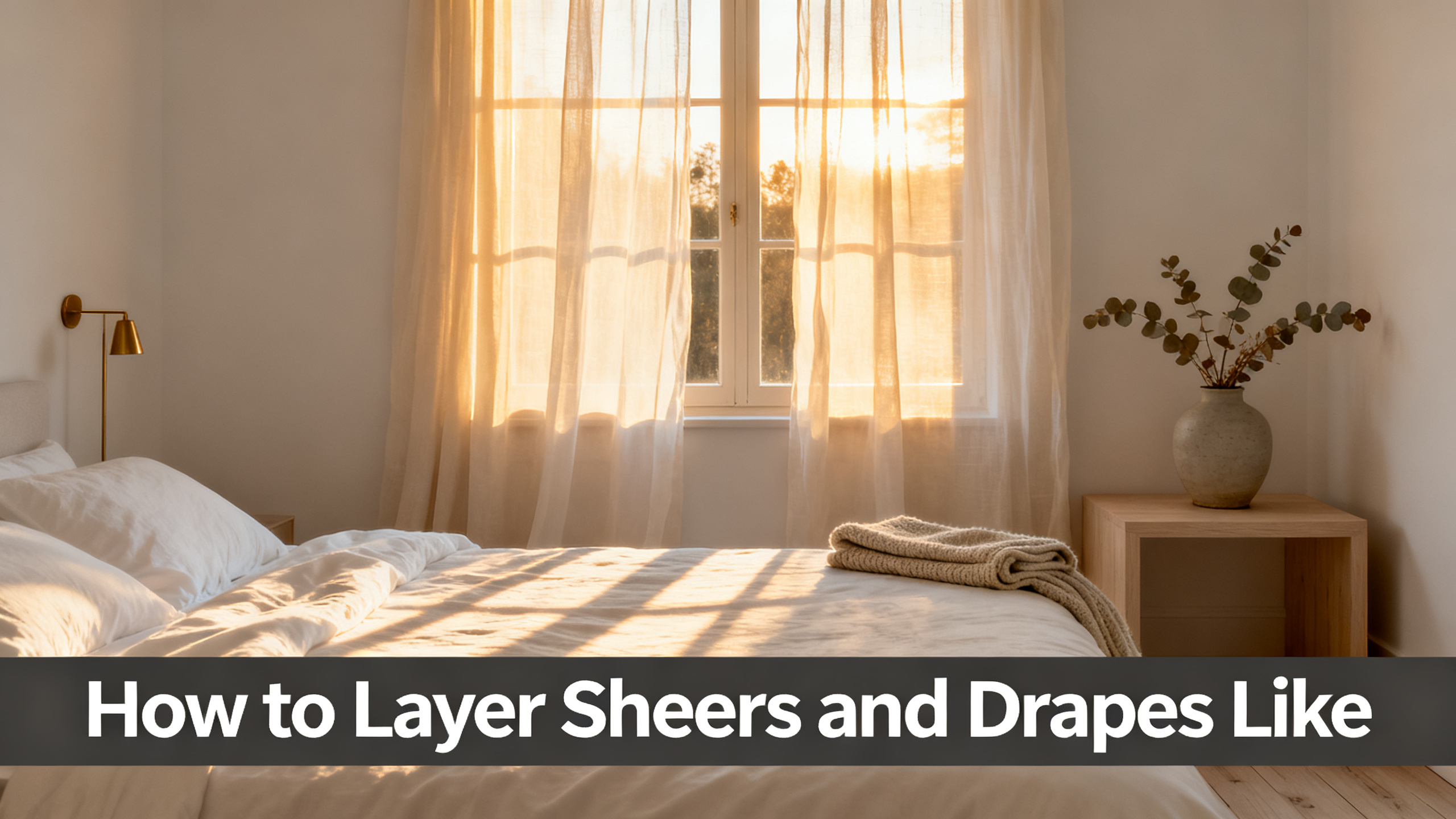 How to Layer Sheers and Drapes Like