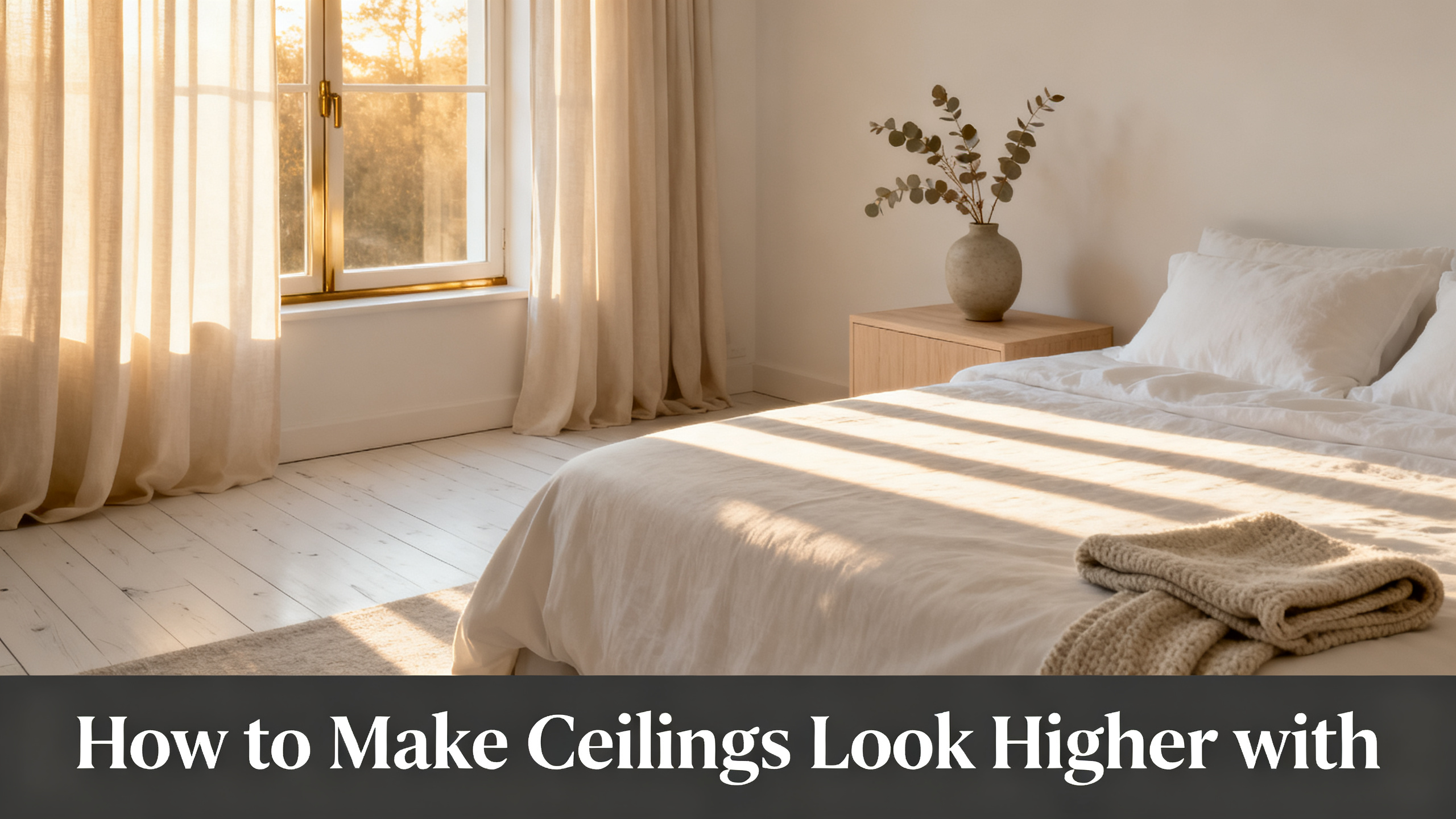 How to Make Ceilings Look Higher with