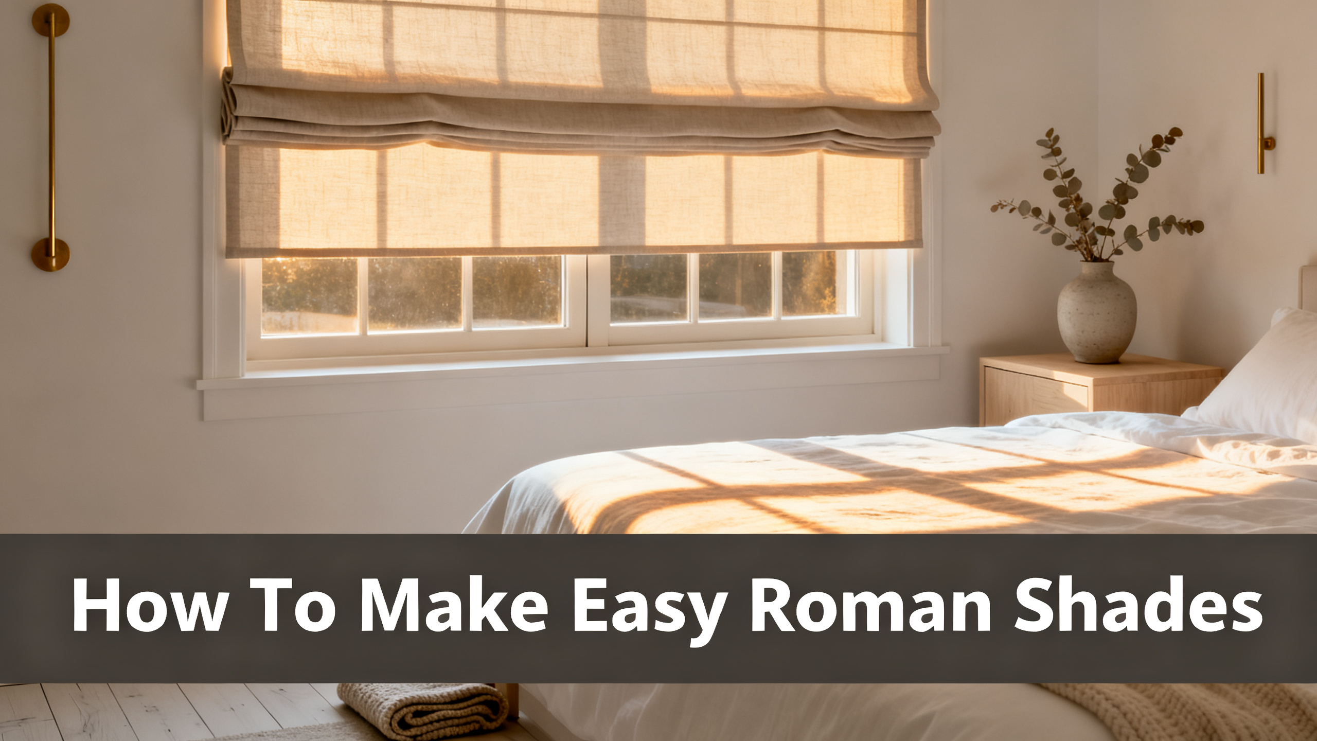 How To Make Easy Roman Shades
