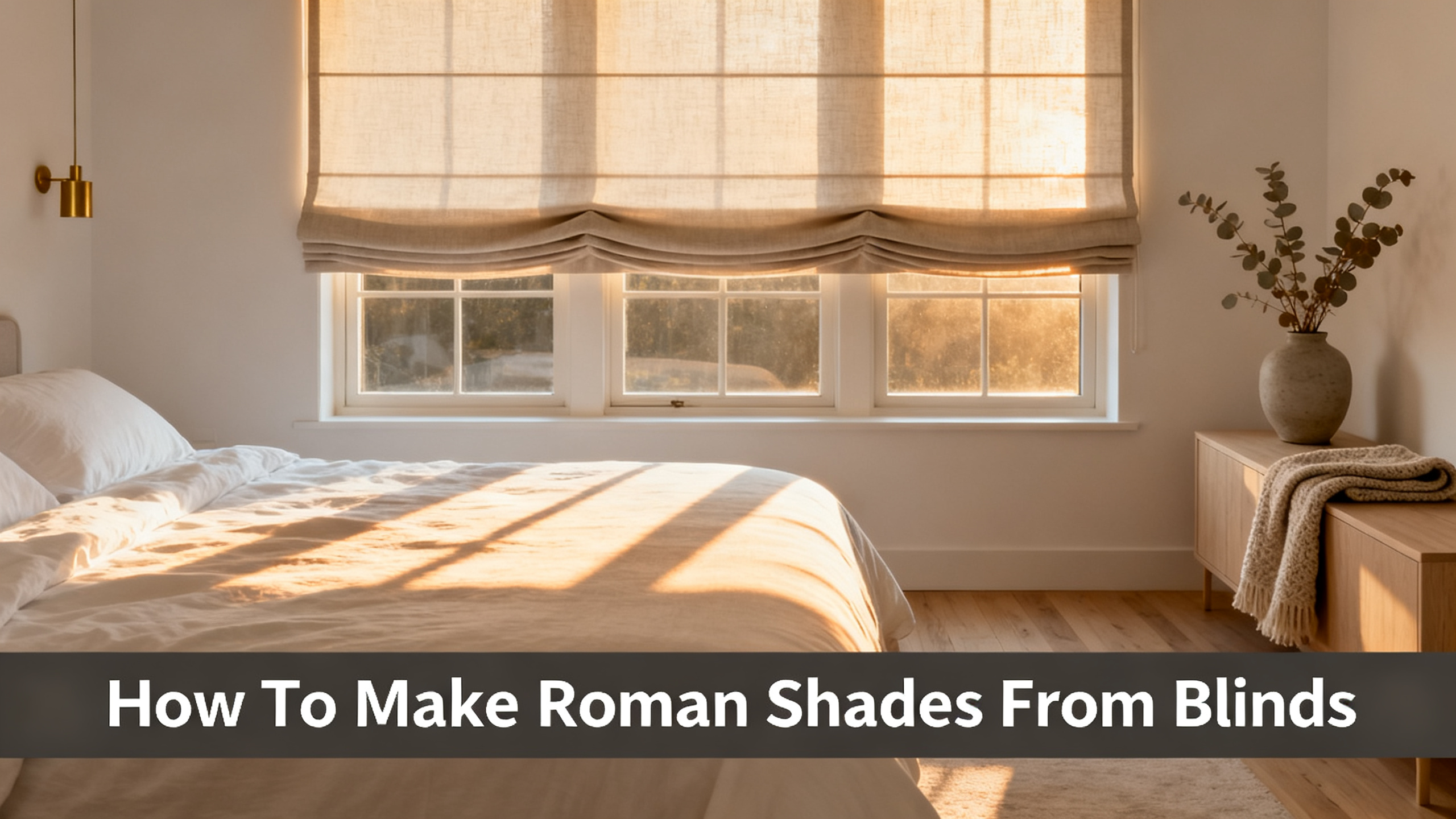 How To Make Roman Shades From Blinds