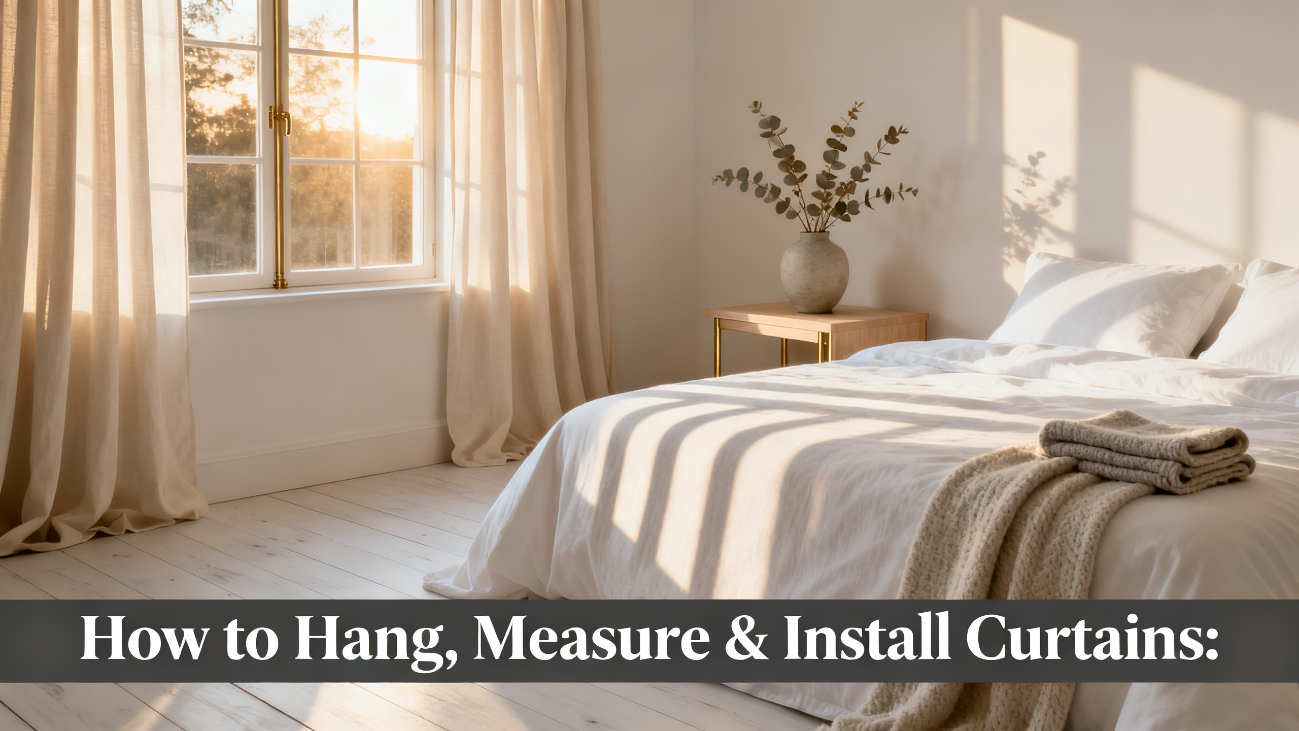 How to Hang, Measure & Install Curtains:
