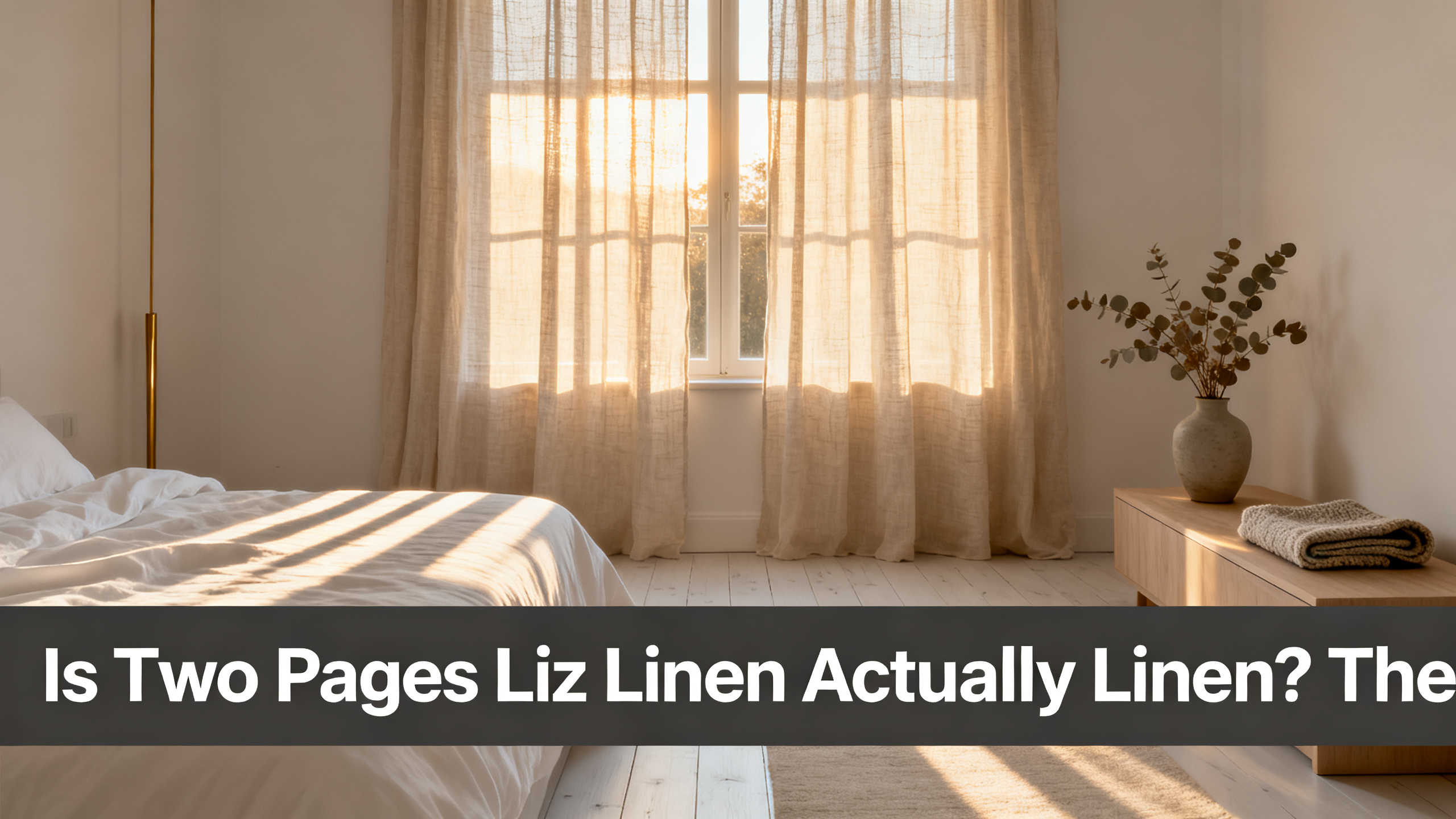 Is Two Pages Liz Linen Actually Linen? The