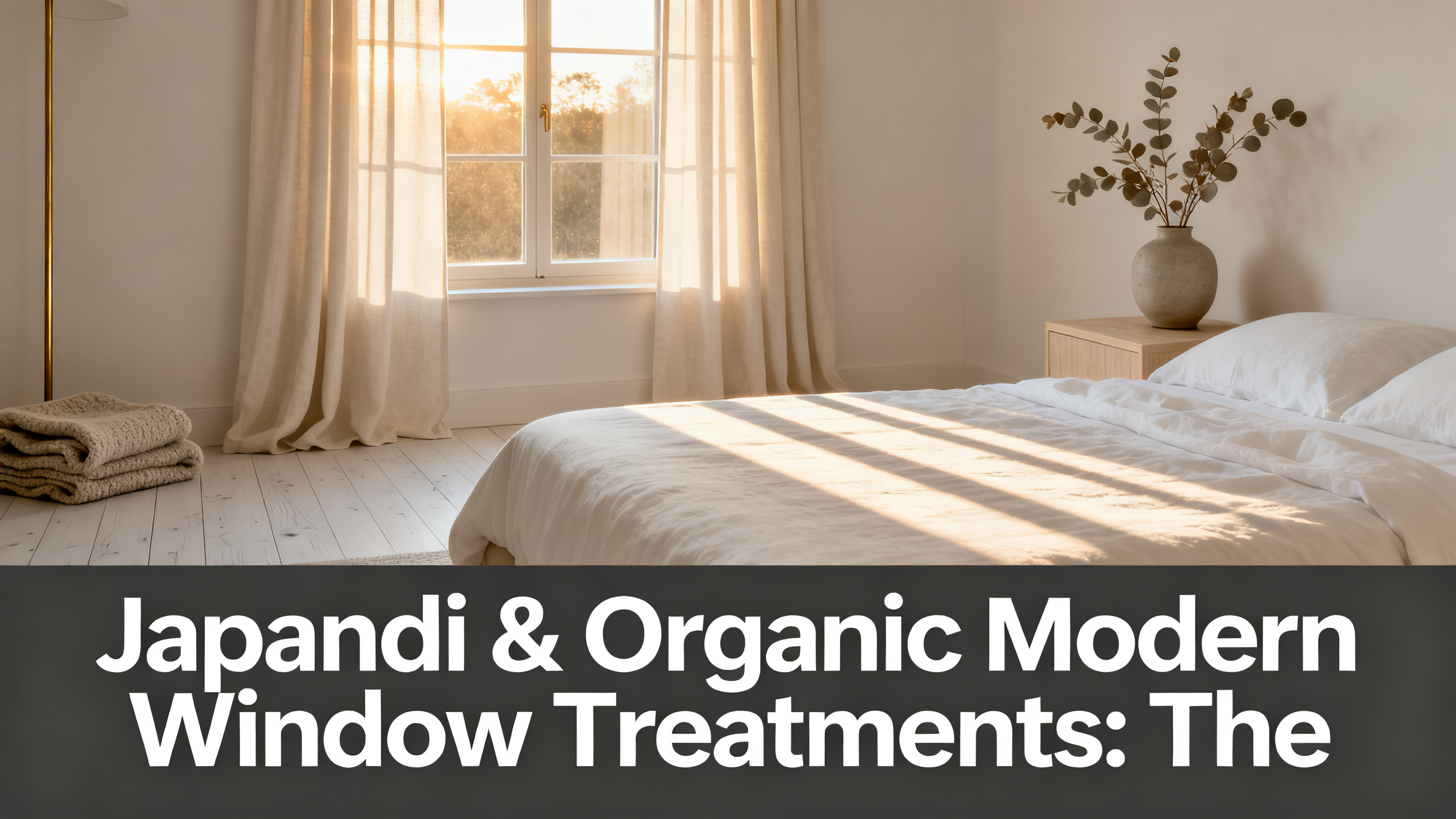 Japandi & Organic Modern Window Treatments: The