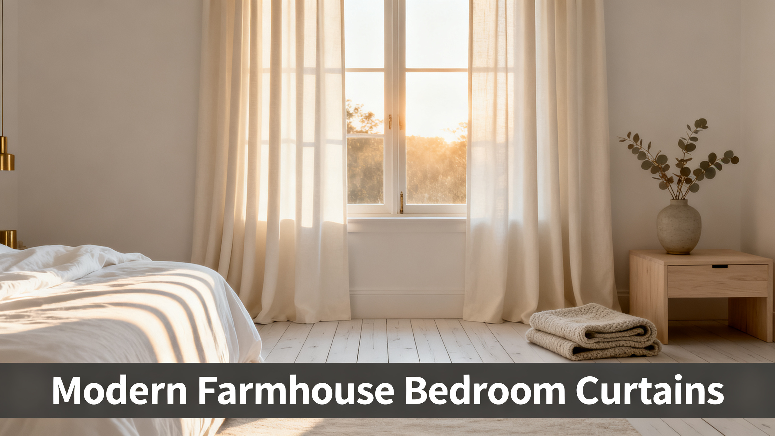 Modern Farmhouse Bedroom Curtains